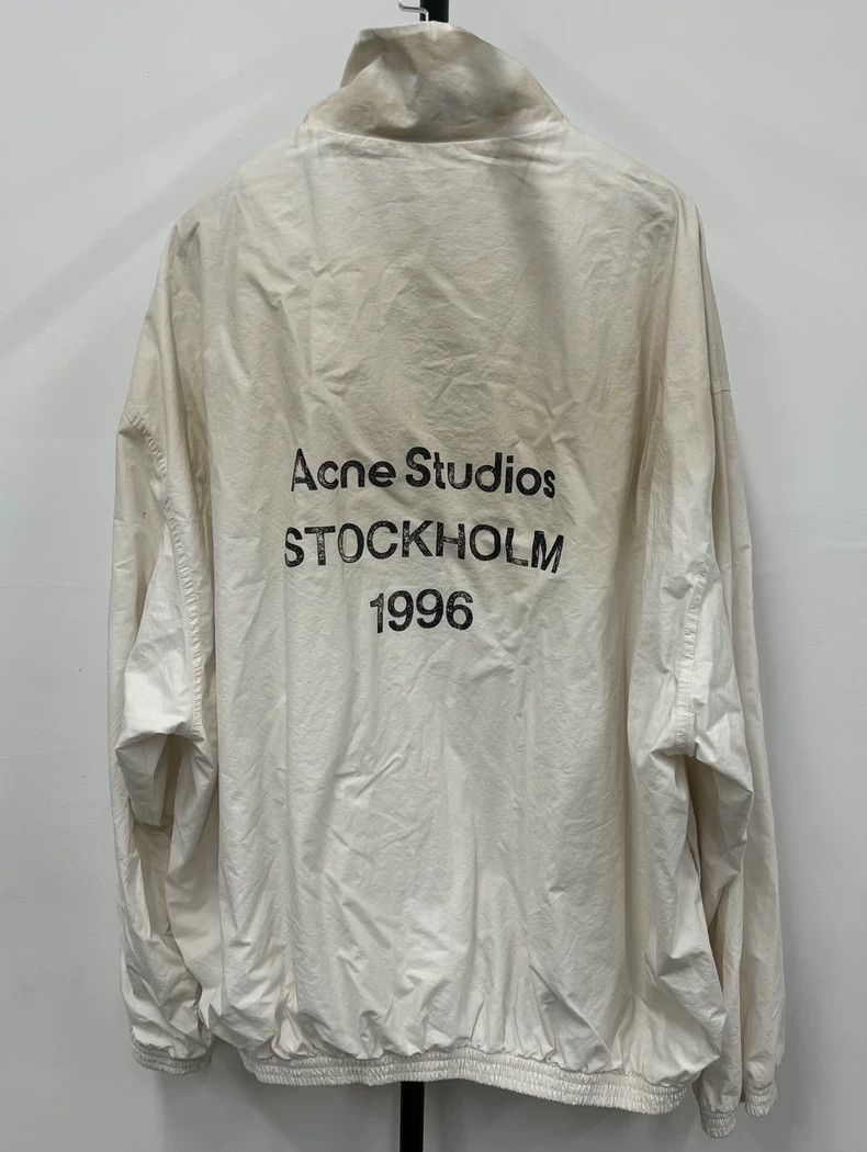 Acne Studios Acne Studios 24FW 1996 Slogan White Mud Dye Coach Jacket Ja Size US M / EU 48-50 / 2 - 2 Thumbnail