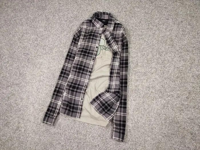 Flannel Vintage Flannel Shirt Travis Scott Style Y2K Style Size US XL / EU 56 / 4 - 4 Thumbnail