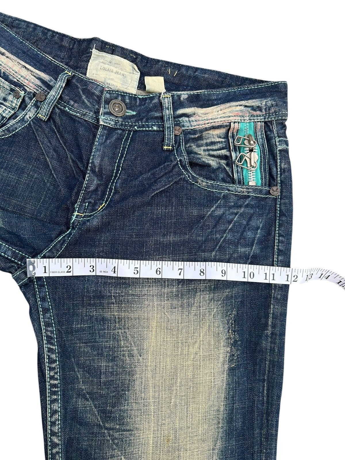 Kapital YOSHITOMO NARA LOLITA Vintage Distressed Rusty Denim Jeans Size US 34 / EU 50 - 22 Thumbnail