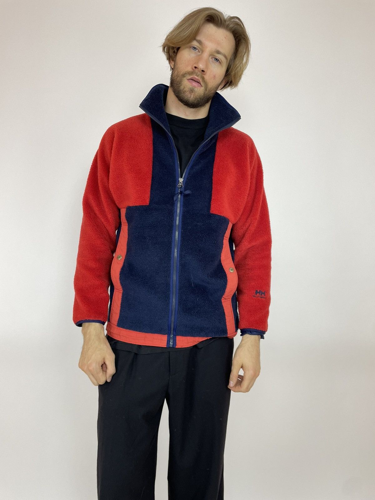 Helly Hansen vintage polaire des années 90 demi-pull zippé