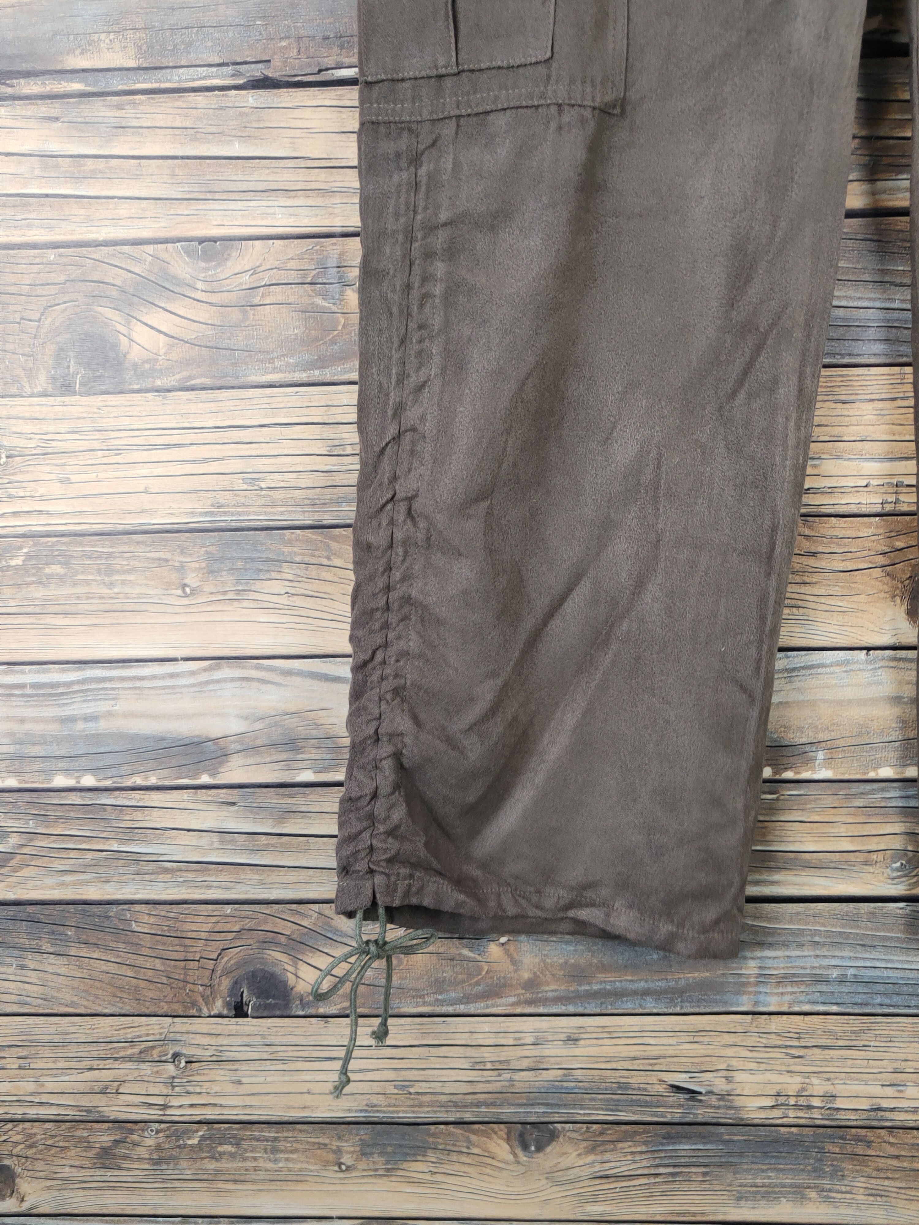 Japanese Brand DL Paleo Brown Multipocket Cargo Pants #2445 Size 31" - 4 Thumbnail
