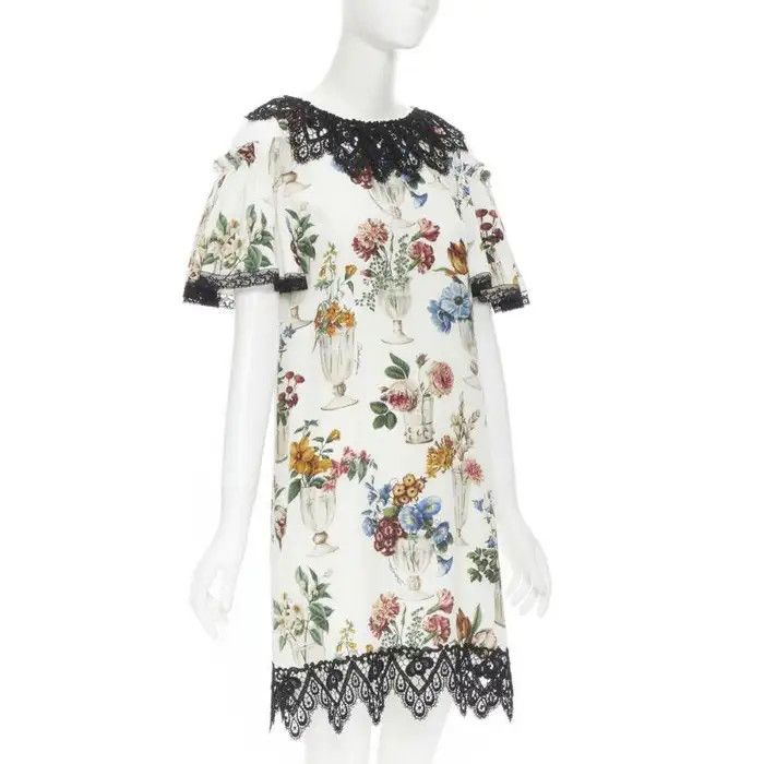 Dolce & Gabbana o1y0825 Mini Dress in Multicolor Size XS / US 0-2 / IT 36-38 - 2 Thumbnail