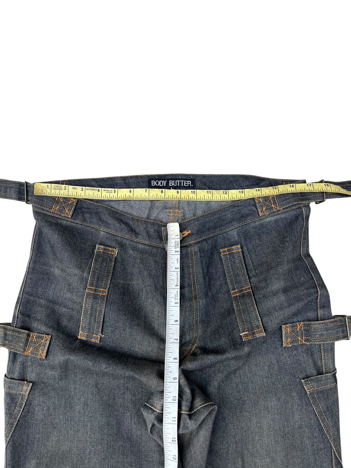 Vintage Vintage Body Butter Japan Fade Denim Bondage Bootcut Jeans Size US 33 - 4 Thumbnail