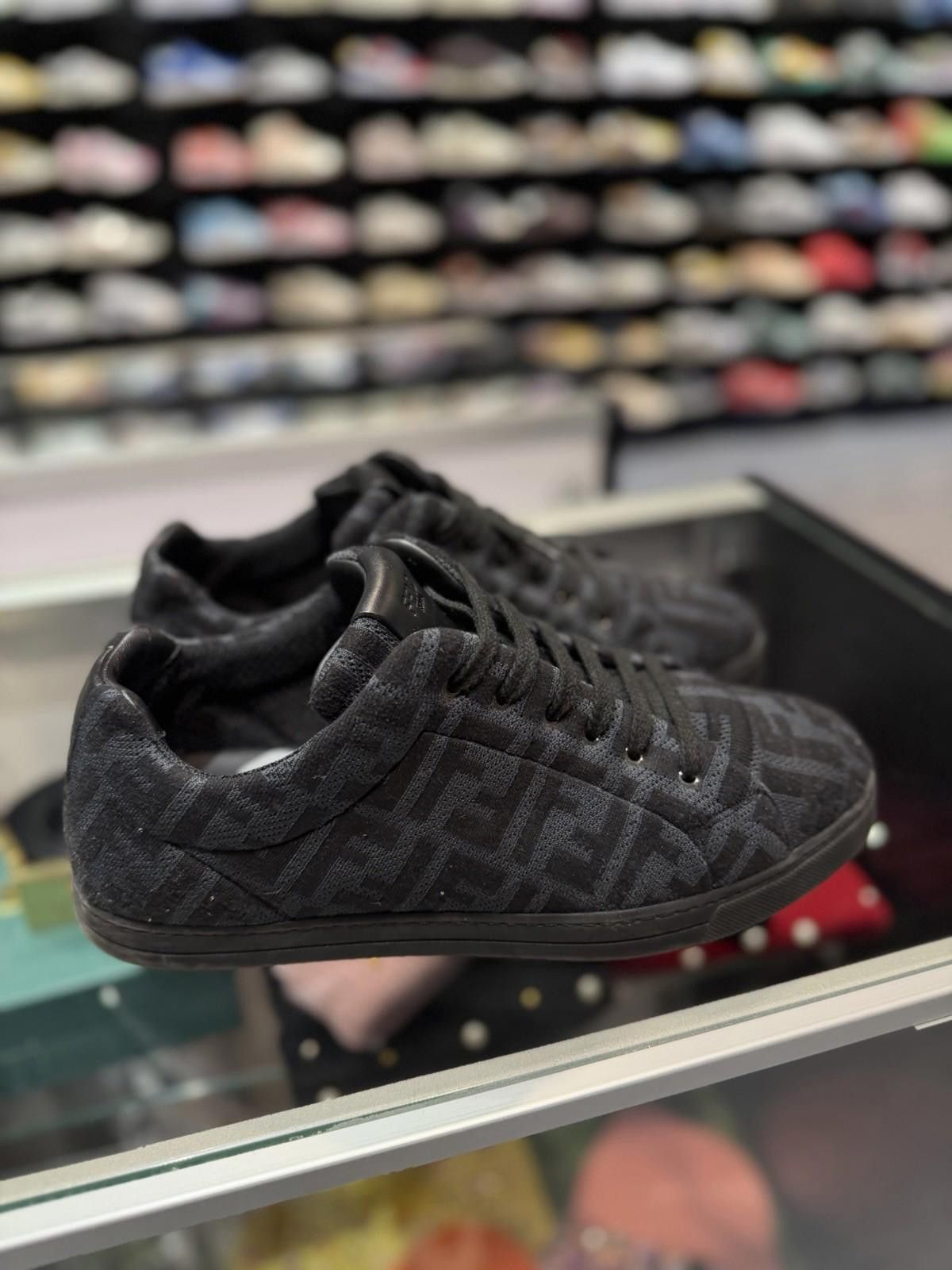 Fendi FENDI Monogram Black FF Logo Sneaker Men Size 7UK/8US $800 Size US 8 / EU 41 - 4 Thumbnail