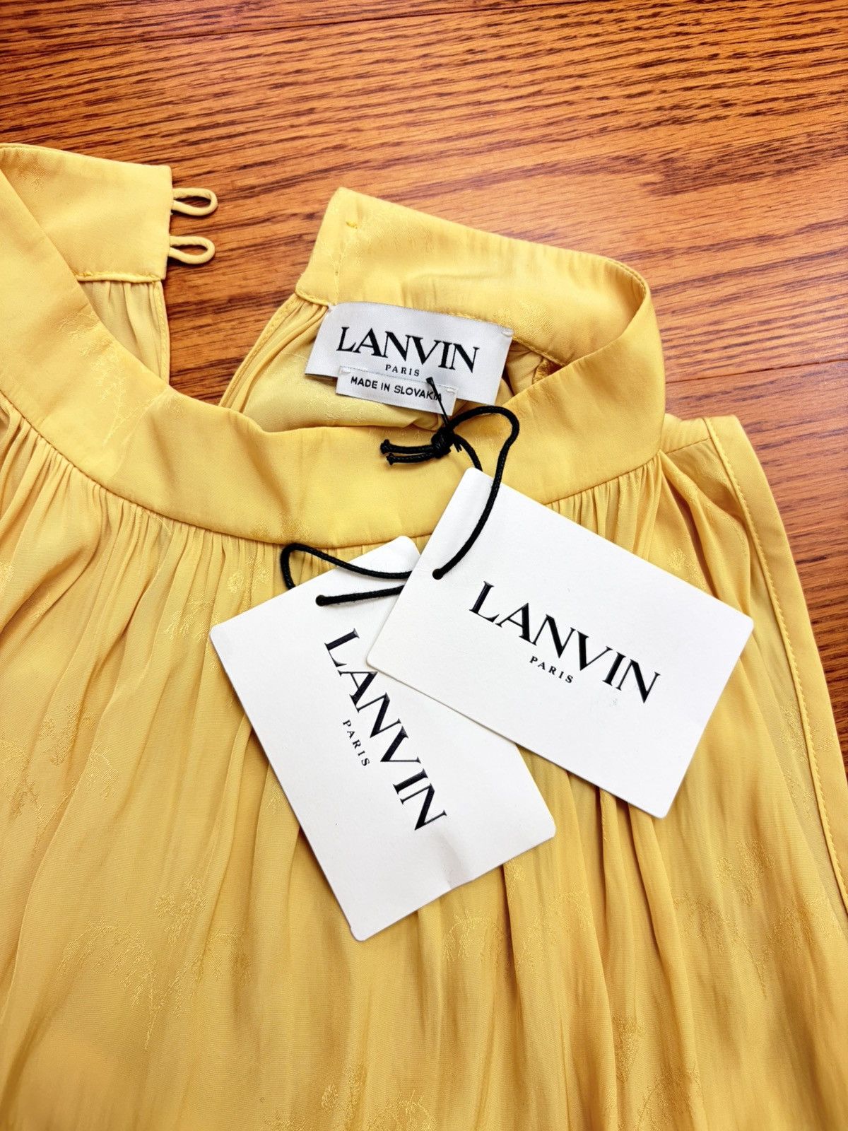 Lanvin LANVIN SLEEVELESS JACQUARD CHARMEUSE TOP Size M / US 6-8 / IT 42-44 - 6 Thumbnail