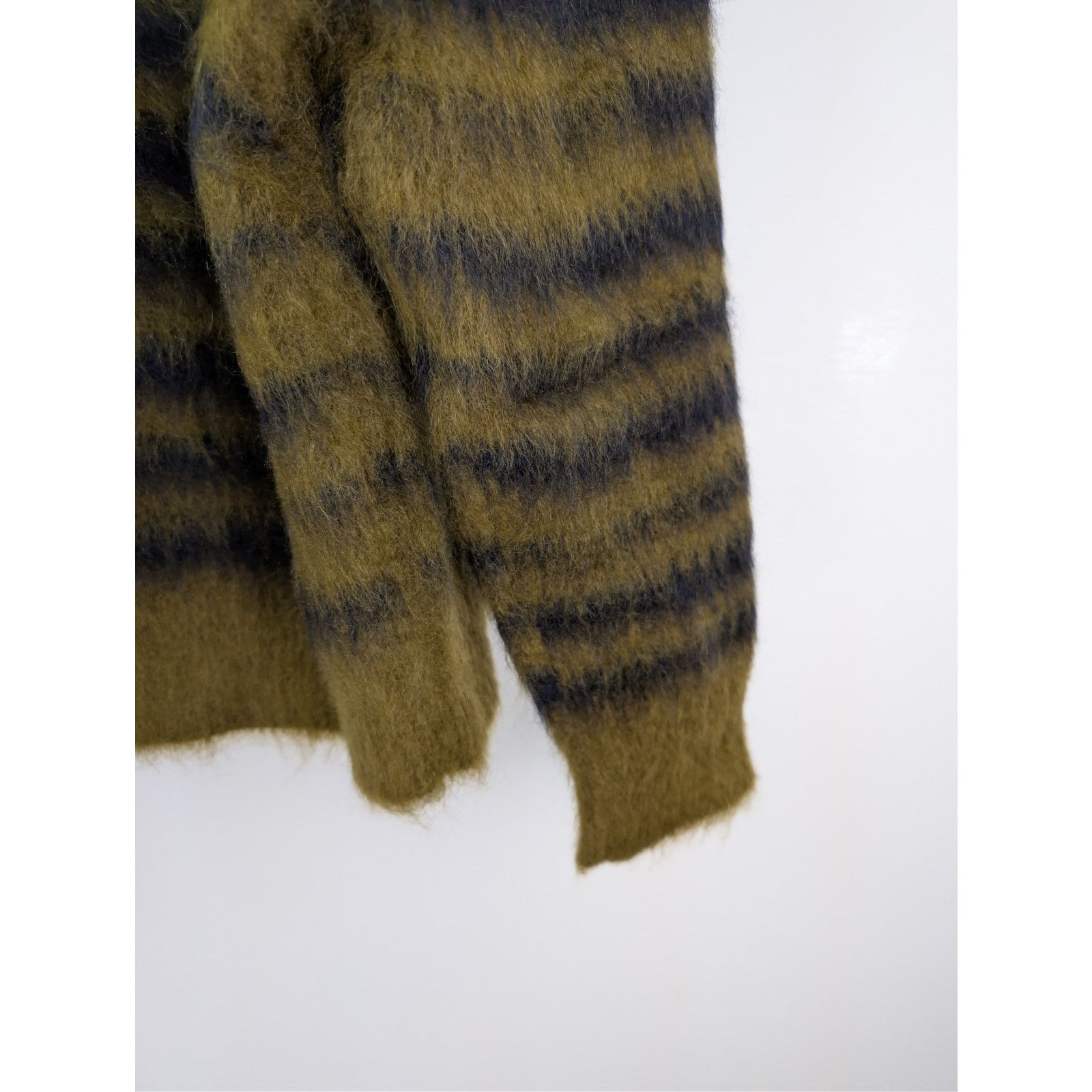 Bottega Veneta o1rshd1 HW Graphic Mohair Knitwear Sweater Gingersnap/navy Size US M / EU 48-50 / 2 - 12 Thumbnail