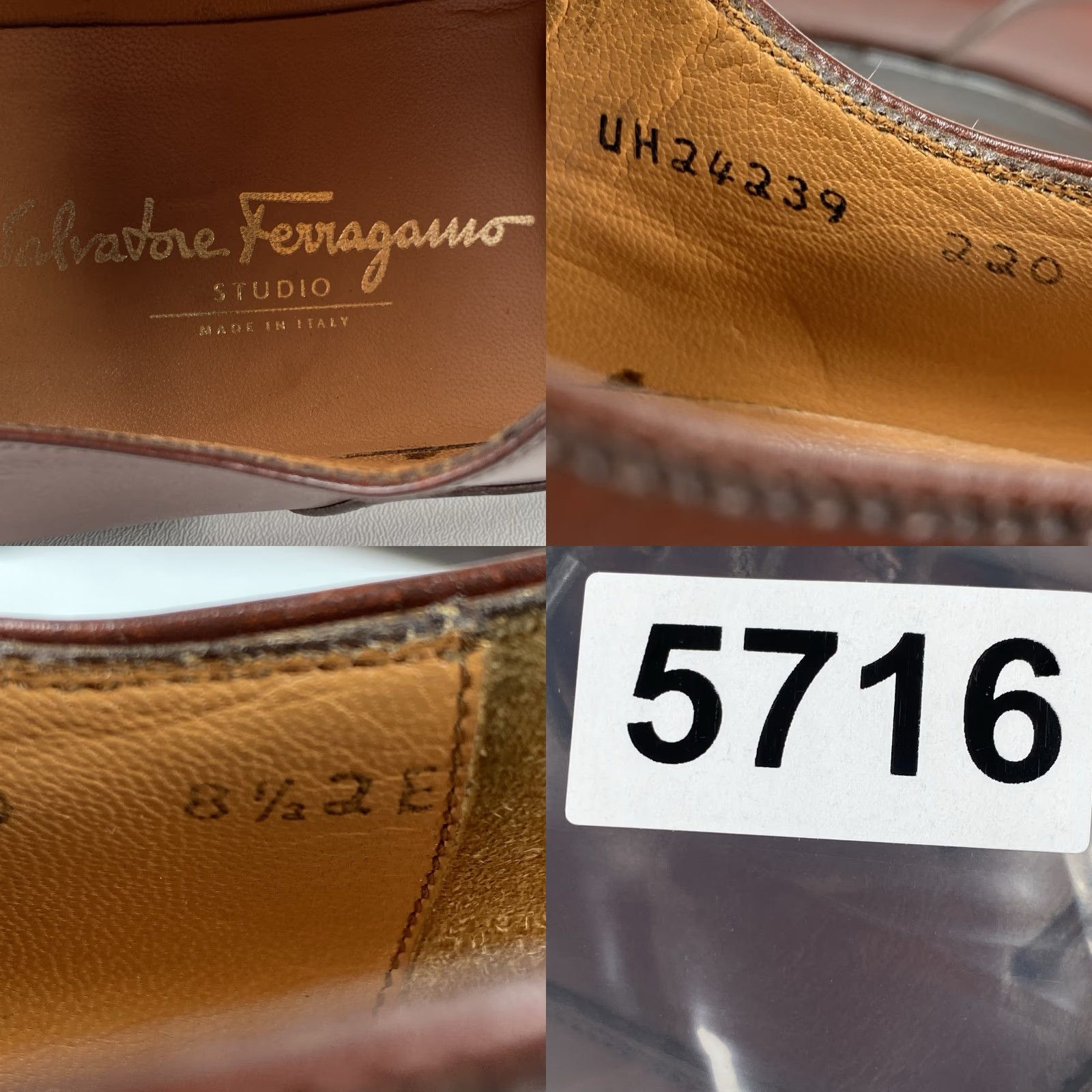 Salvatore Ferragamo Salvatore Ferragamo Lace-Up Brown Leather Cap Toe Oxfords Men's Shoe 8.5 EE Dress Cap Toe Leather Upper/Leather Lining Size ONE SIZE - 9 Thumbnail