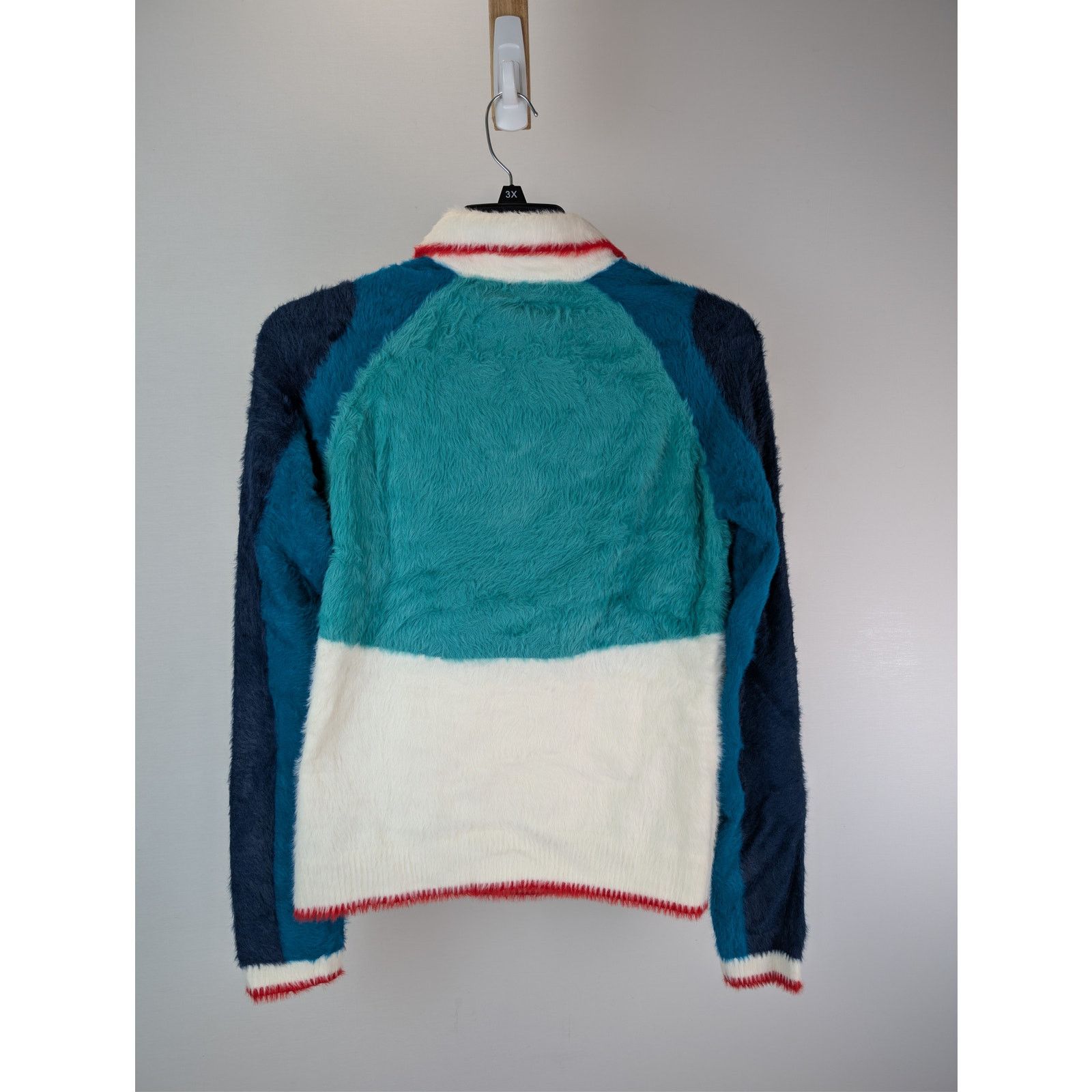 Casablanca o1rshd1 Nylon Sport Fluffy Polo Long Sleeve Shirt in Blue Size US M / EU 48-50 / 2 - 10 Thumbnail