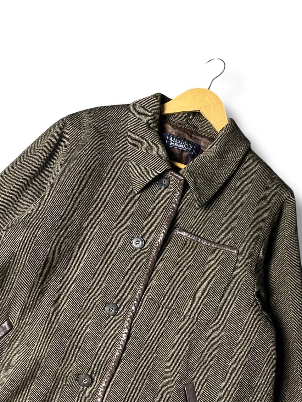Japanese Brand Vintage Max Mara Collared Wool Jacket (157) Size US M / EU 48-50 / 2 - 2 Thumbnail