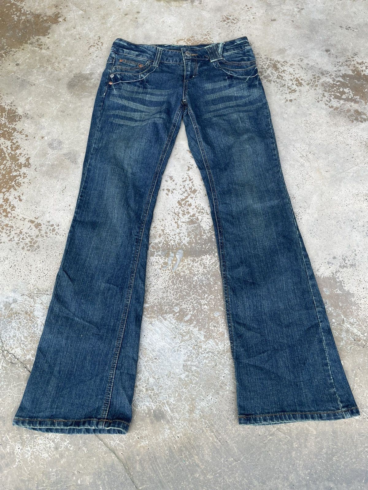 Japanese Brand Vintage Wave List Flared Jeans Rusty Size US 31 - 2 Thumbnail