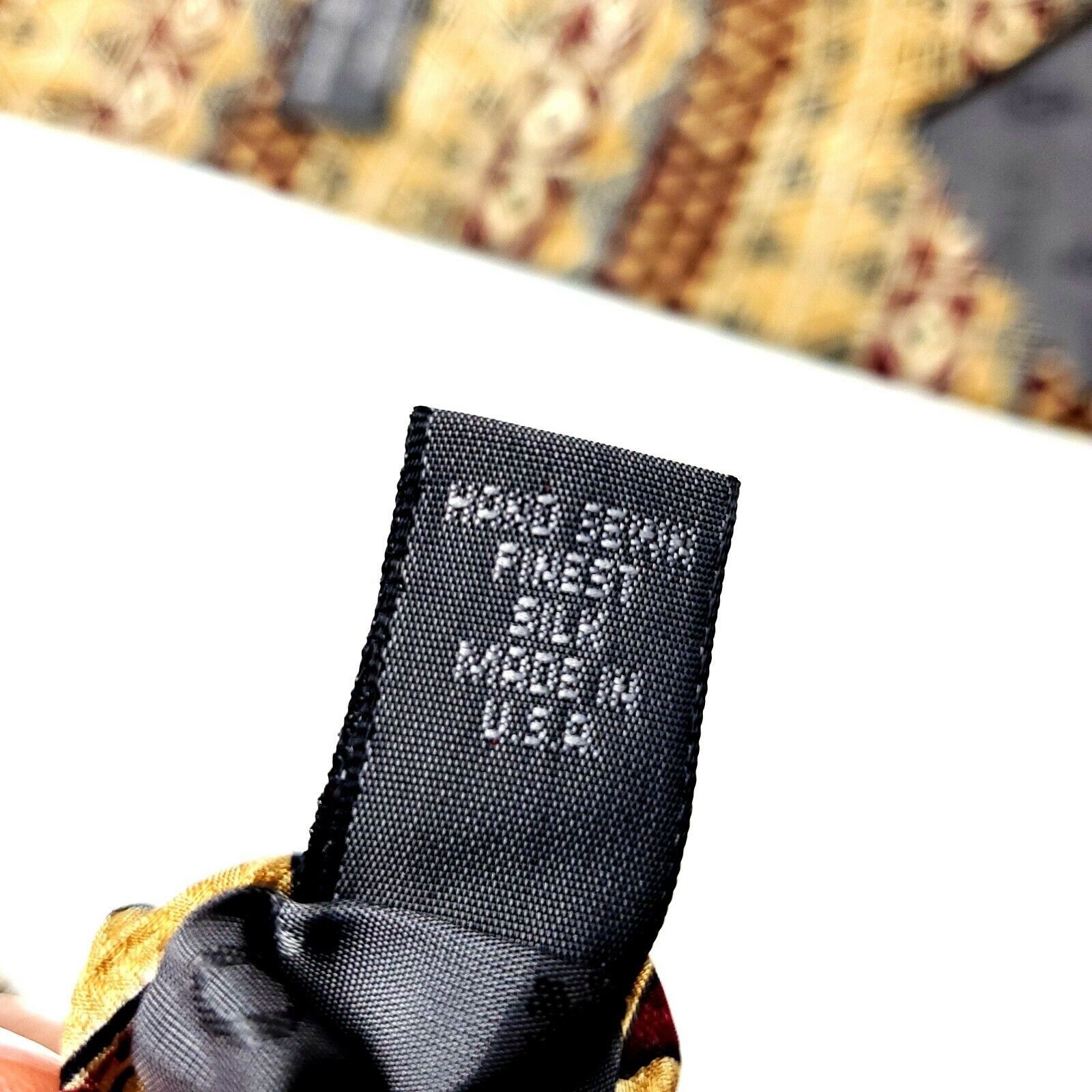 Robert Talbott Robert Talbott Studio Nordstrom Silk Tie Print Yellow Size ONE SIZE - 5 Thumbnail