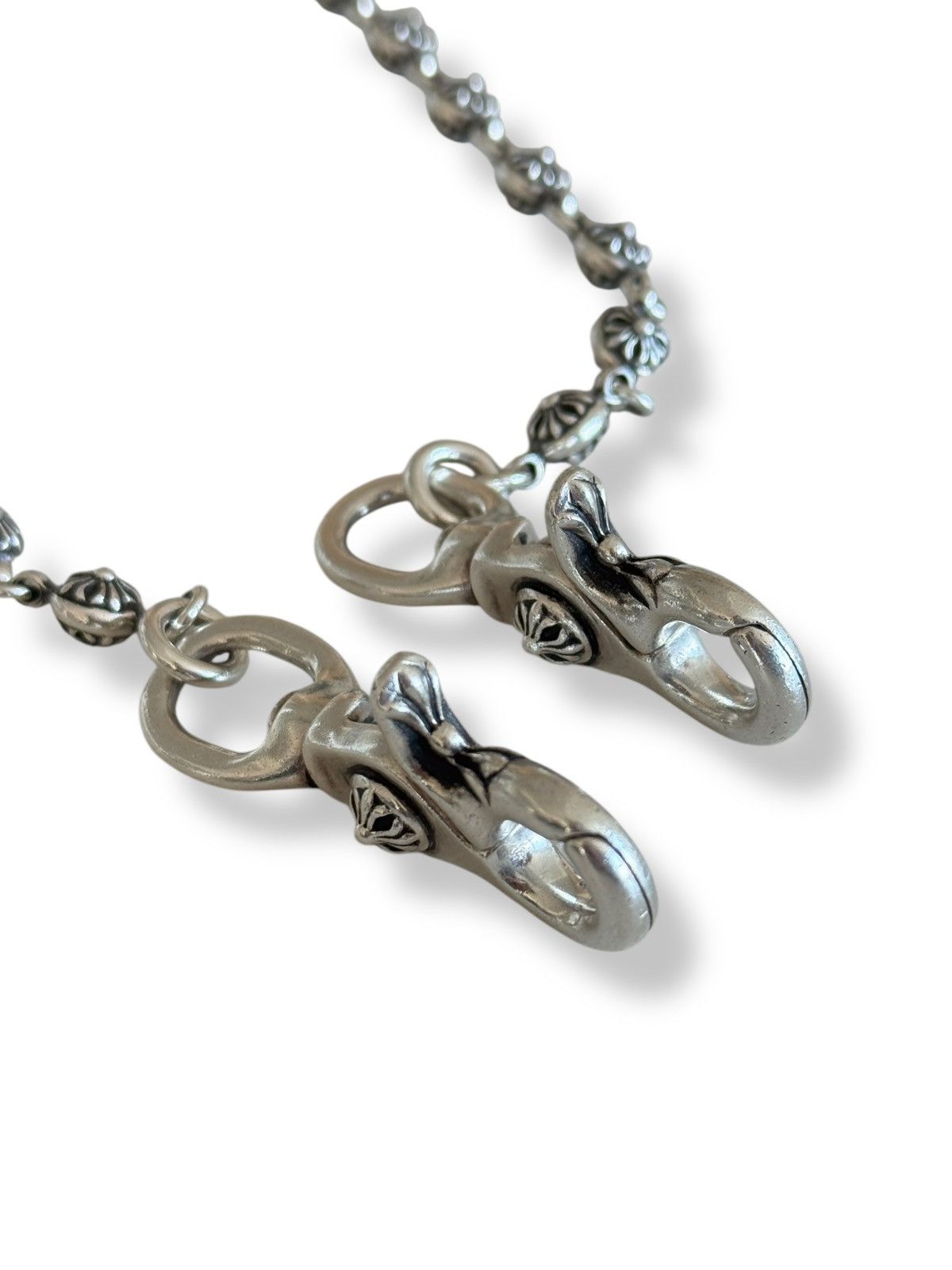 Chrome Hearts Chrome Hearts Cross Ball 26” Inch Double Clasp Wallet Chain Size ONE SIZE - 4 Thumbnail