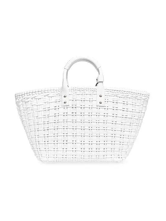 Balenciaga o1y0625 Size : OS / Basket Bag in White Size ONE SIZE - 2 Thumbnail
