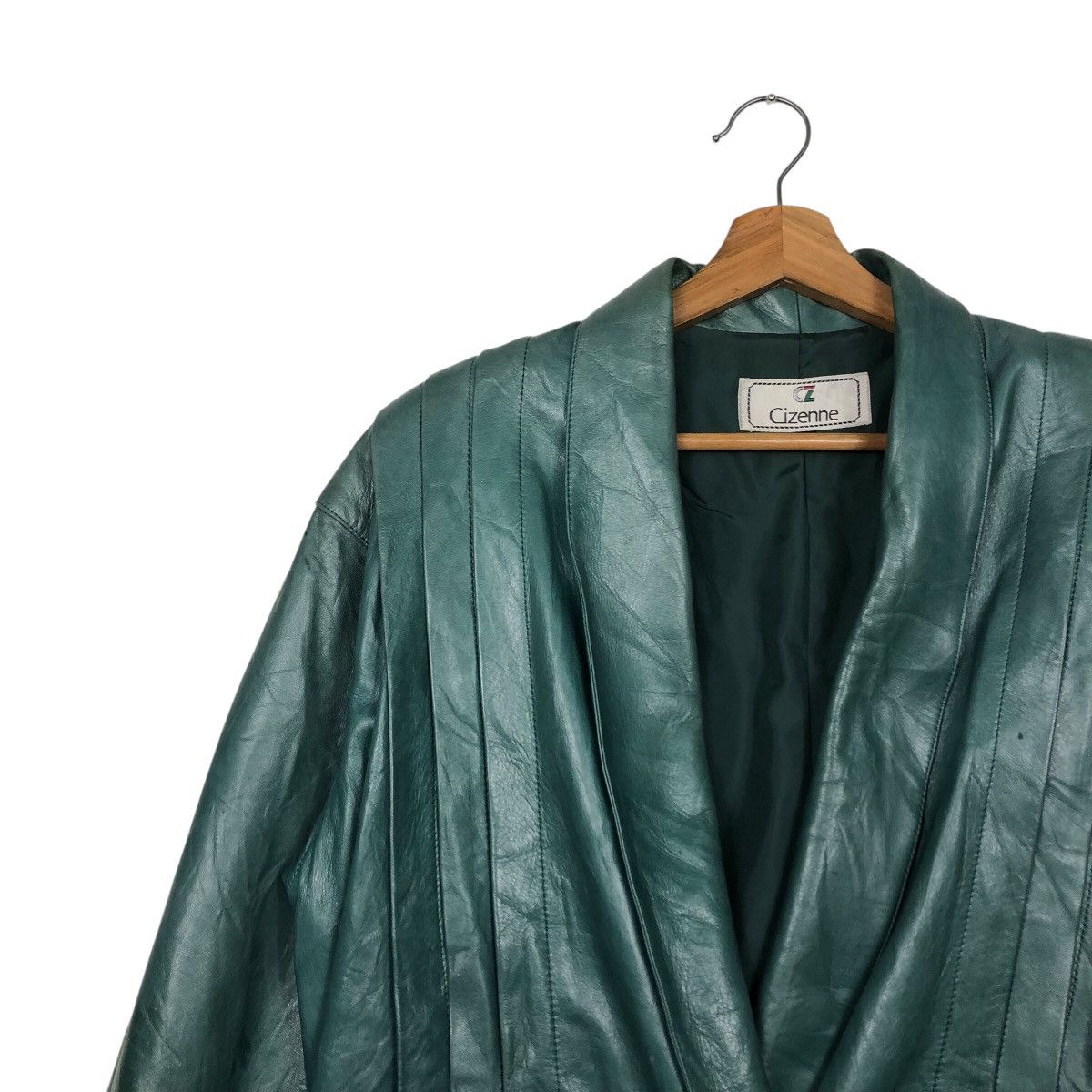Japanese Brand 📌Vintage Biker Bomber Leather Jacket Cizenne Issey Miyake Size US M / EU 48-50 / 2 - 8 Thumbnail