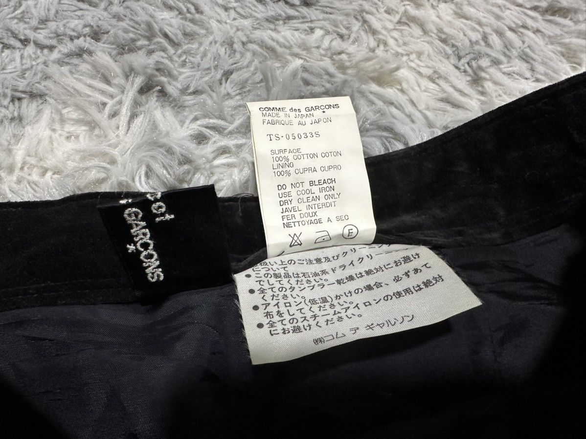 Tricot Comme des Garcons 🔥Vintage Archived 1992 Tricot Comme Des Garcons Velvet Skirt Size 26" / US 2 / IT 38 - 8 Thumbnail