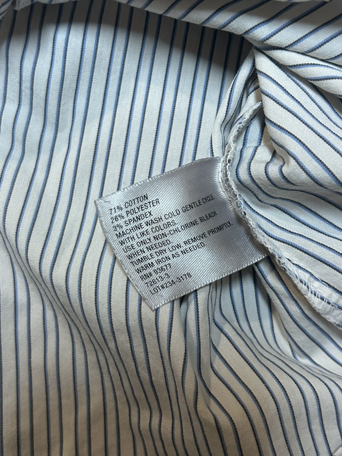 Worthington Worthington white and blue striped button up shirt Size 12 T Size XS / US 0-2 / IT 36-38 - 4 Thumbnail