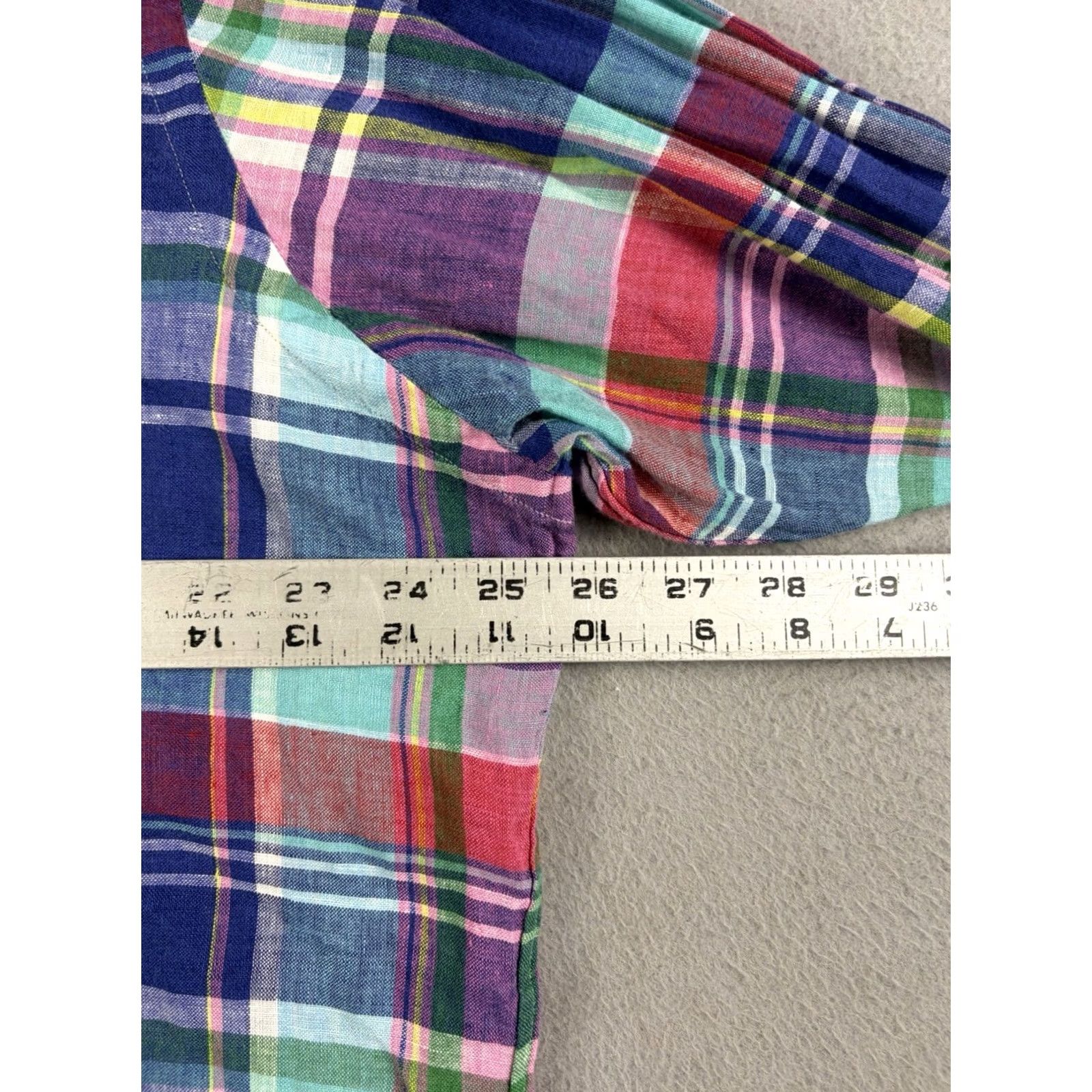 Polo Ralph Lauren Polo Ralph Lauren Shirt Men XL Multicolor Plaid Linen Button Down Pony Size US XL / EU 56 / 4 - 7 Thumbnail