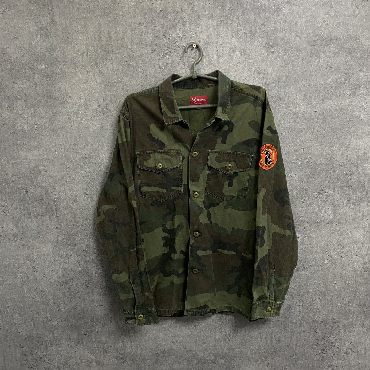 Supreme Vintage Supreme Military “Army” Overshirt Jacket Size US L / EU 52-54 / 3 - 1 Thumbnail