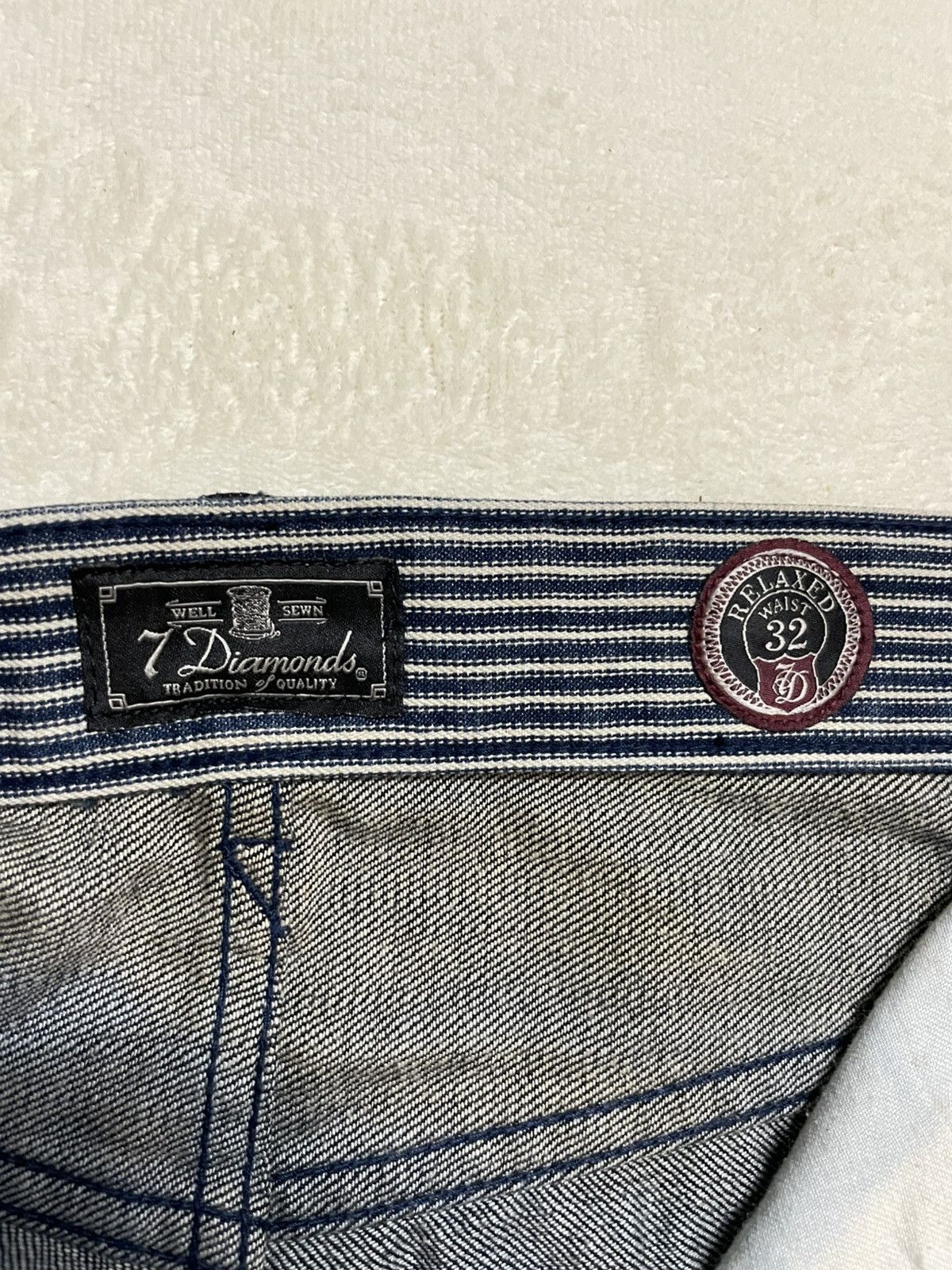 7Diamonds Vintage 7 Diamonds Mudwash Dark Jeans Size US 32 / EU 48 - 8 Thumbnail