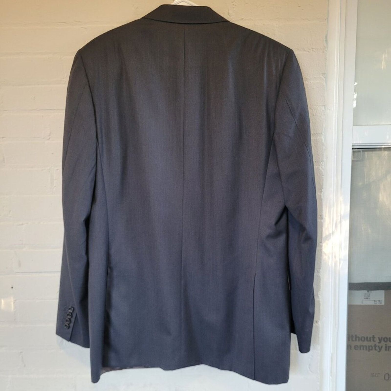 Canali Canali Made in Italy Super 140s Wool Suit Jacket US 44L Size 44L - 7 Thumbnail