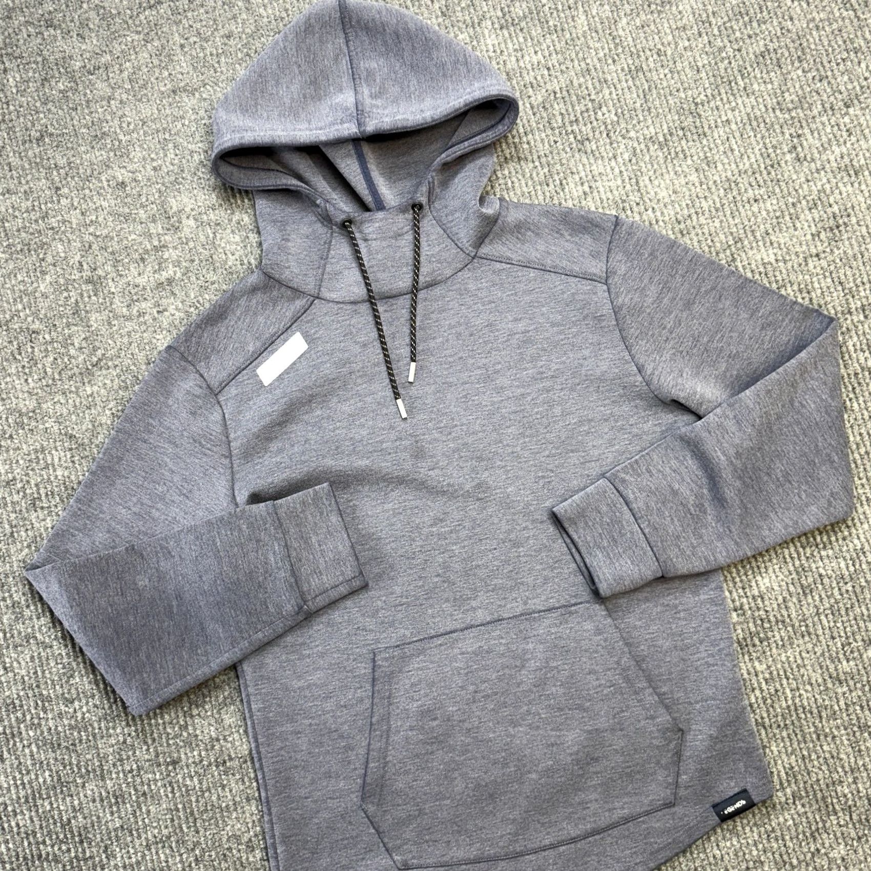 Vintage LEGENDS Hawthorne Tech Hoodie Mens S Light Blue Performance Sweatshirt Gym & Training Hooded Pockets Stretch Mock Neck Solid Blue Size US S / EU 44-46 / 1 - 2 Thumbnail