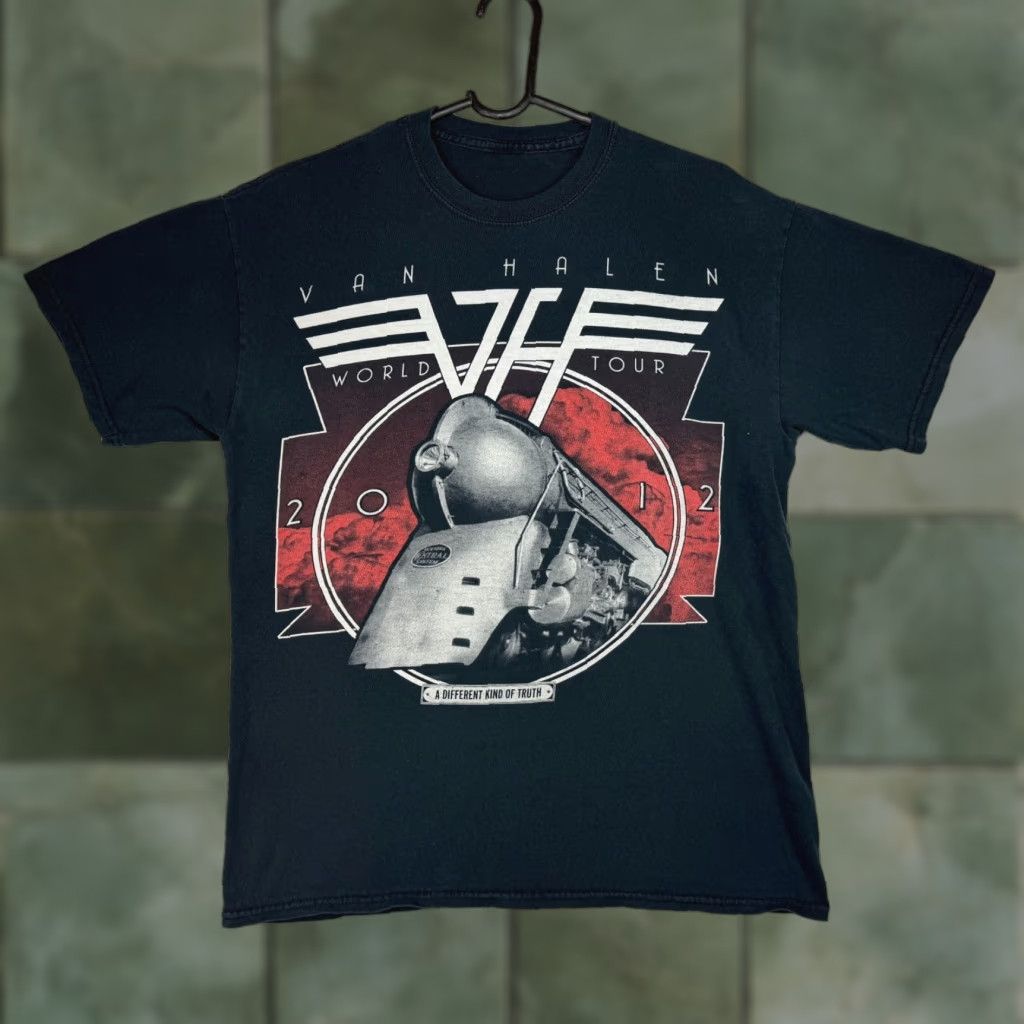 Vintage Van Halen T-Shirt Small Unisex Adults Black Double-Sided 2012 Tour A Different Kind Of Truth Concert Shirt Mens Womens Size US S / EU 44-46 / 1 - 1 Thumbnail