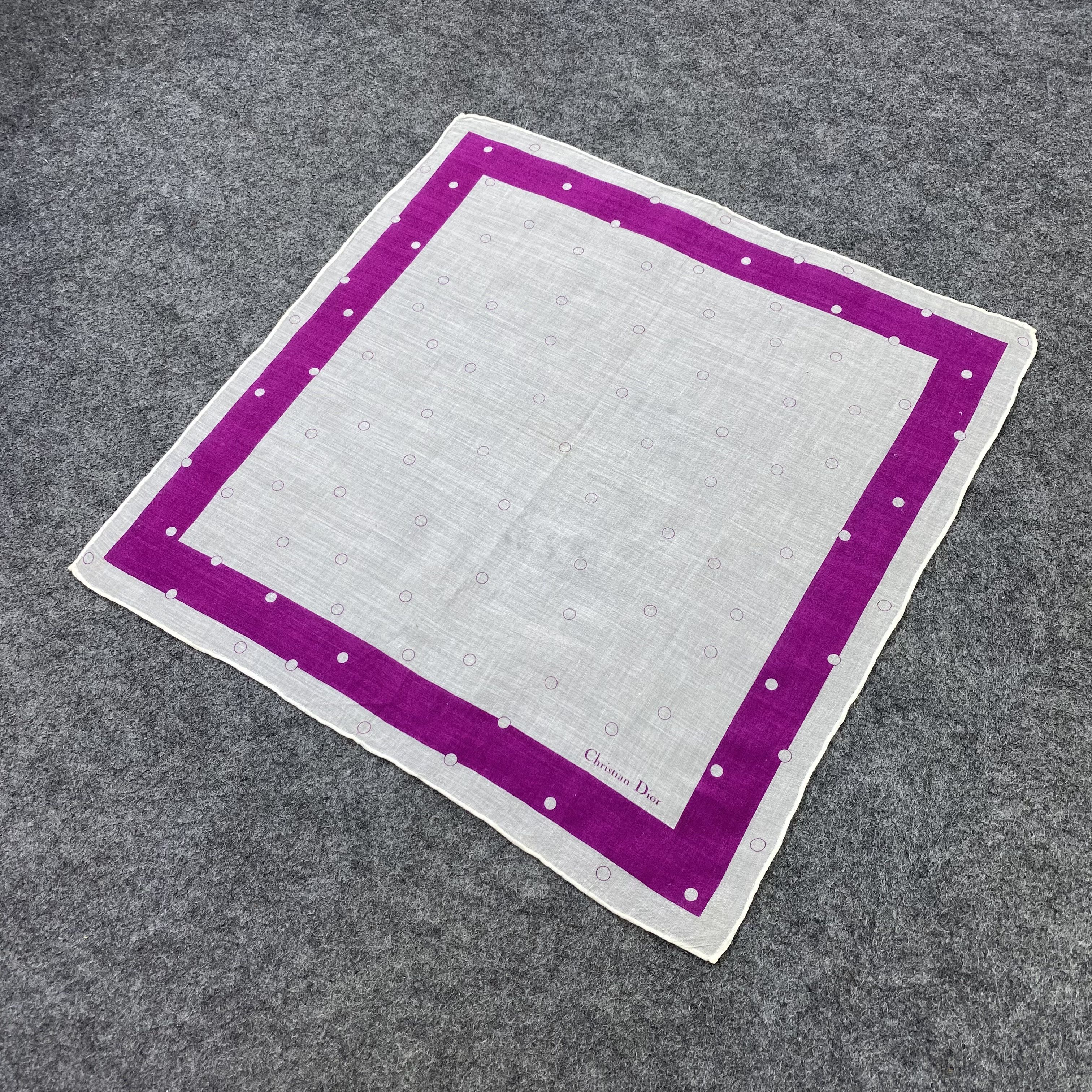 Vintage Christian Dior Handkerchief / Bandana / Neckerchief-B2202 Size ONE SIZE - 4 Thumbnail