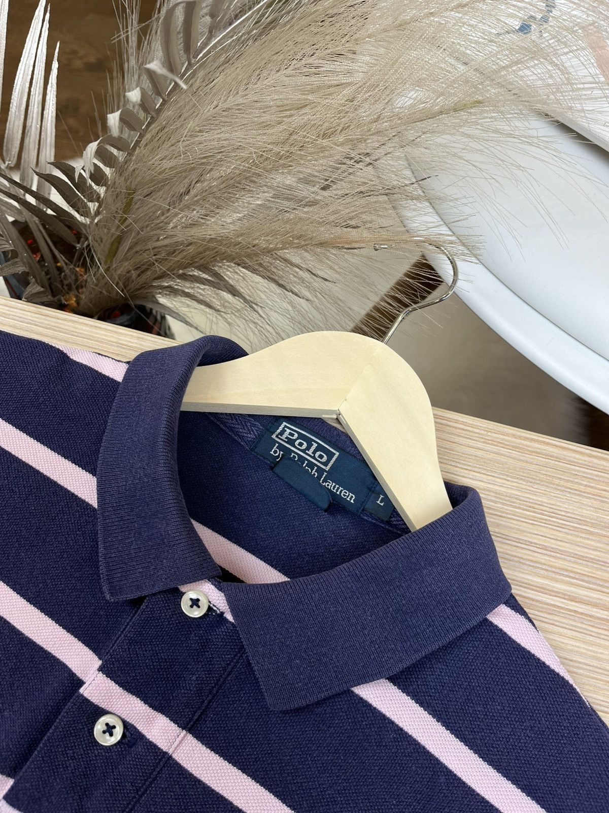 Polo Ralph Lauren × Vintage Chief Keef Polo Ralph Lauren Mercer team striped big pony Size US L / EU 52-54 / 3 - 4 Thumbnail