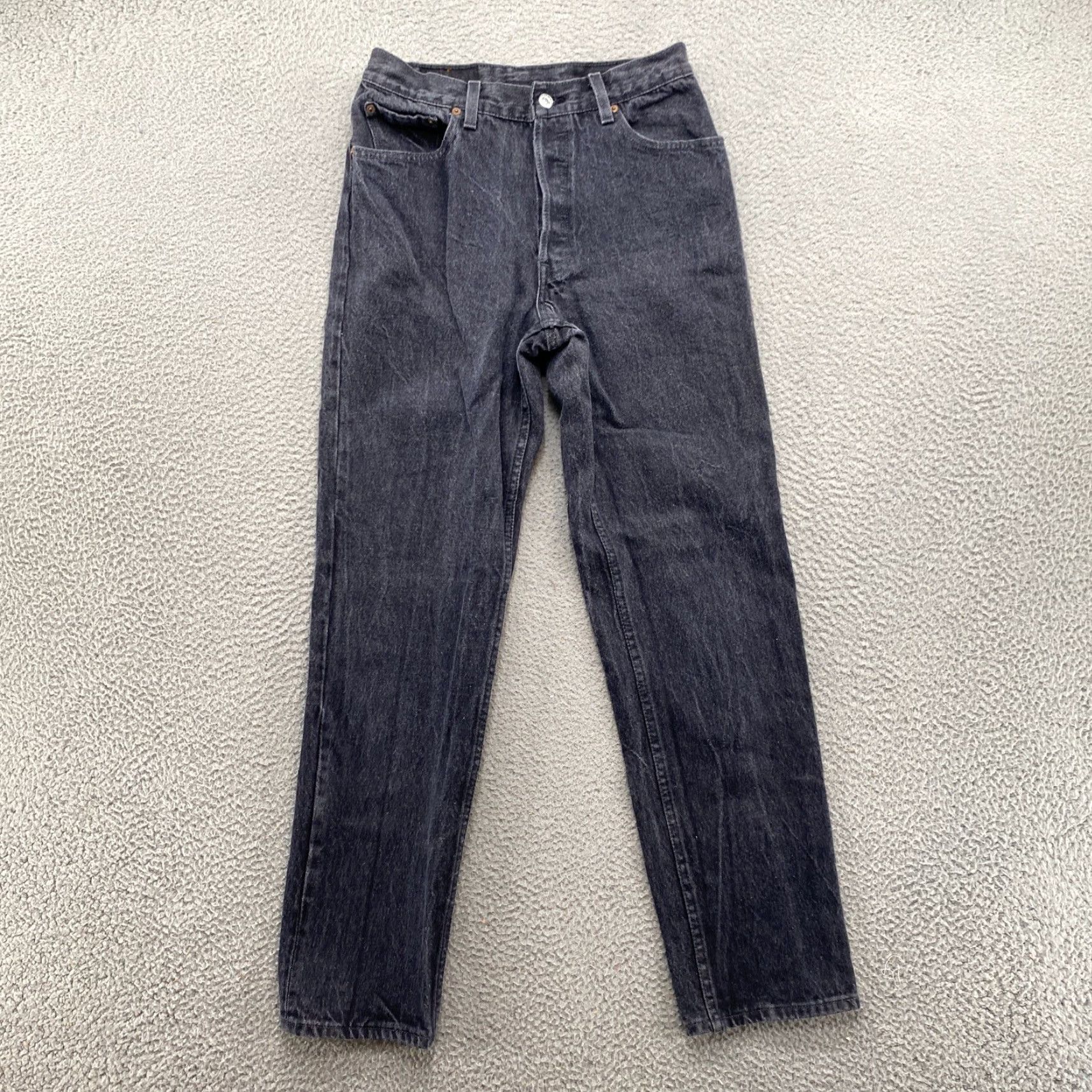 Levi's Vintage Levi’s Women’s USA Made Button Fly Black Denim Jeans Size 13 Jeans Womens USA Made Button Fly Black Denim Levi’s 13 Size 34" / US 12 / IT 48 - 2 Thumbnail