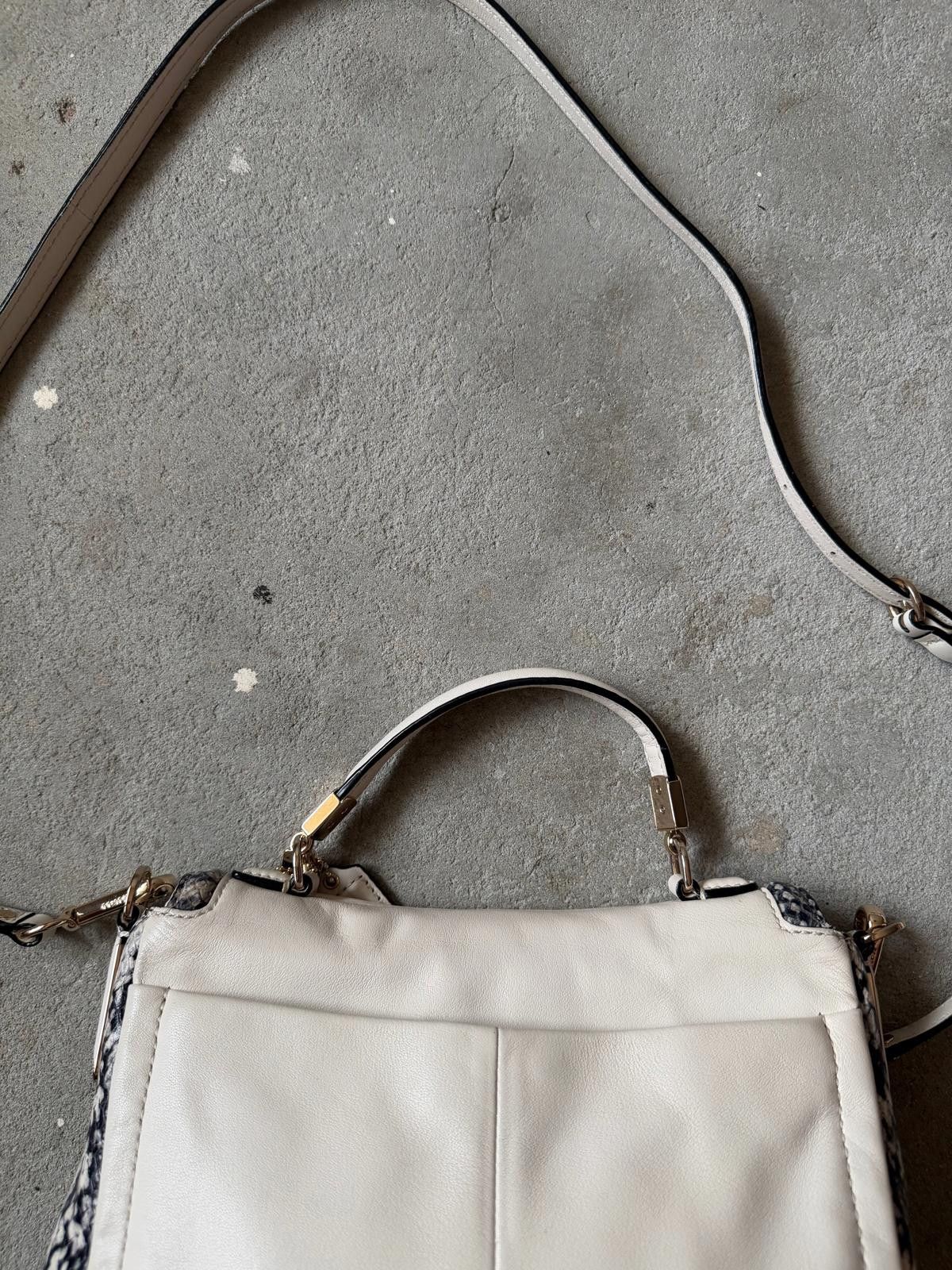 Coach Coach 2Way Madison Python Embossed Top Handle Bag White Size ONE SIZE - 9 Thumbnail