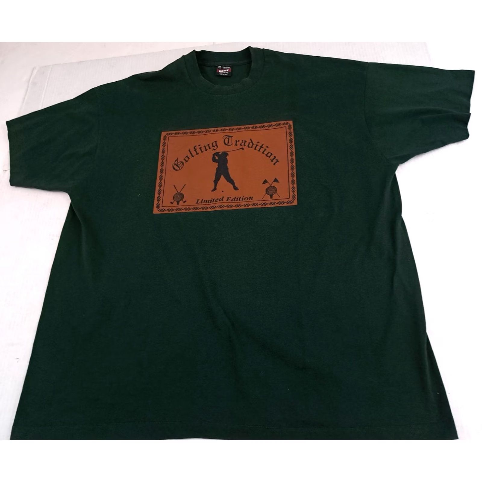 Fruit Of The Loom VINTAGE Fruit of the Loom T-Shirt Golf Printed USA Made Green 2XL Short Sleeve Crew Neck Unisex Adults Size US XXL / EU 58 / 5 - 4 Thumbnail