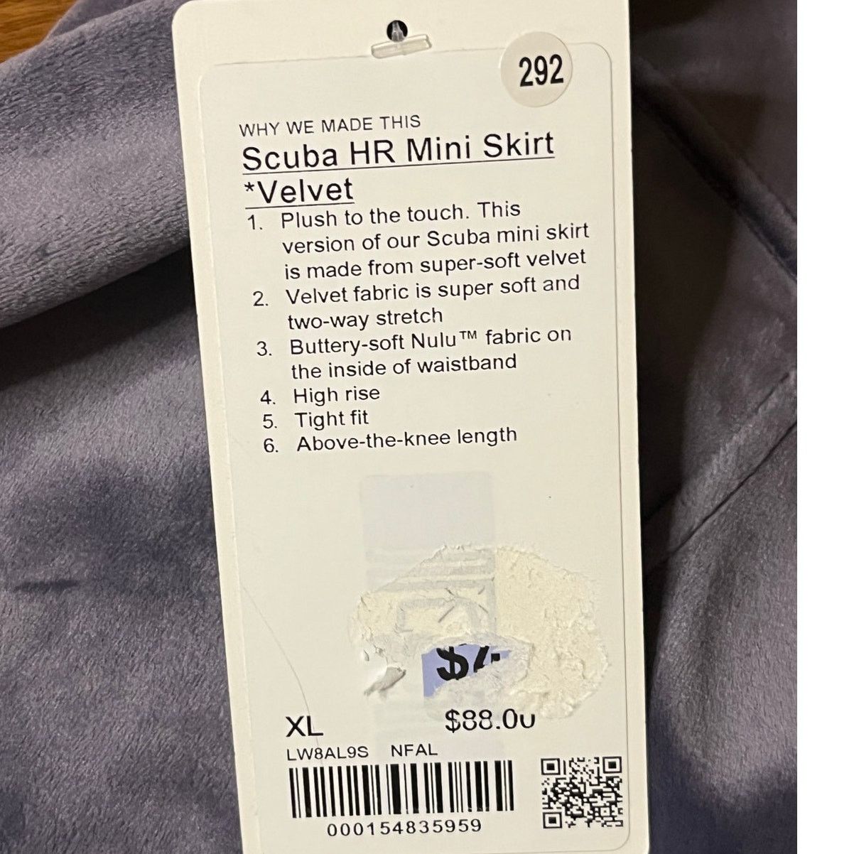 Lululemon Lululemon Scuba HR Mini Skirt Velvet Sz XL Nightfall Purple Size 32" / US 10 / IT 46 - 5 Thumbnail