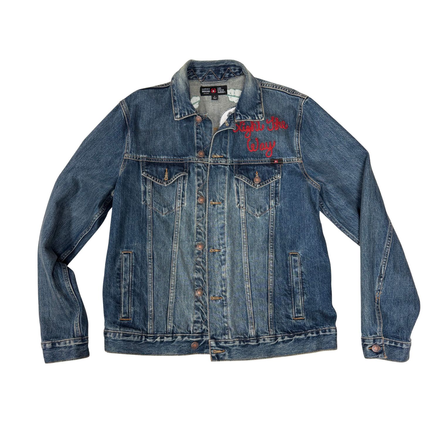 Lucky Brand Lucky Brand X Lot, Stock and Barrel Denim Jacket Size US L / EU 52-54 / 3 - 2 Thumbnail