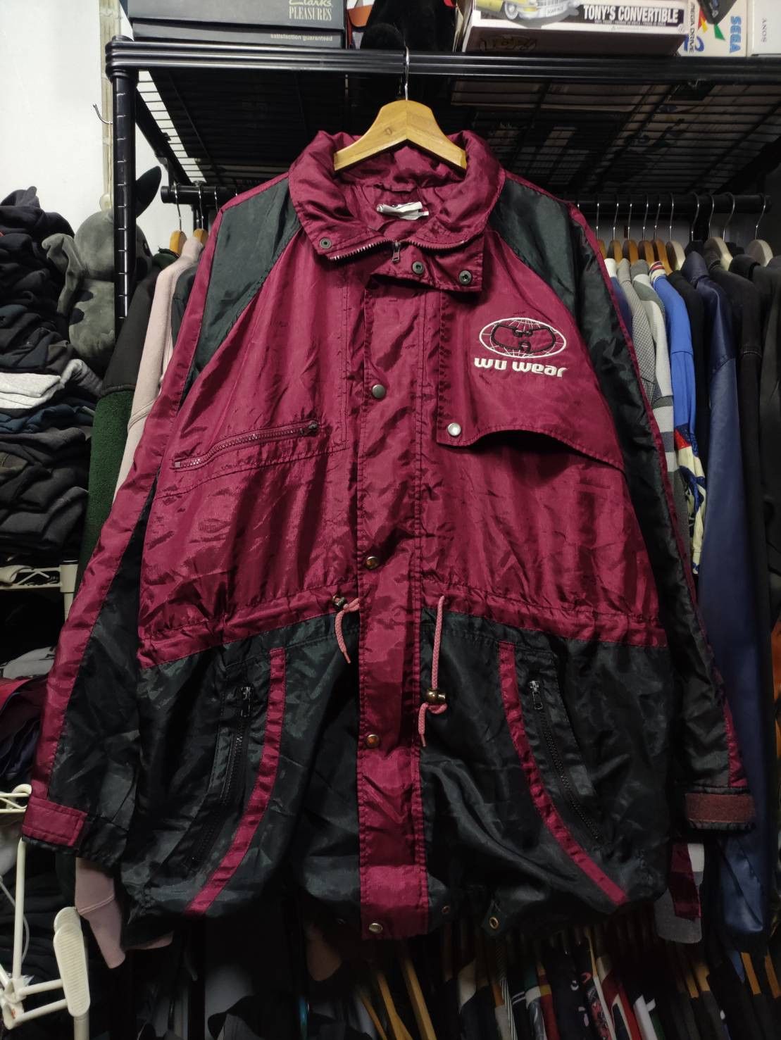 Vtg 90's Wu Wear Worldwide Register Jacket & Hoodie