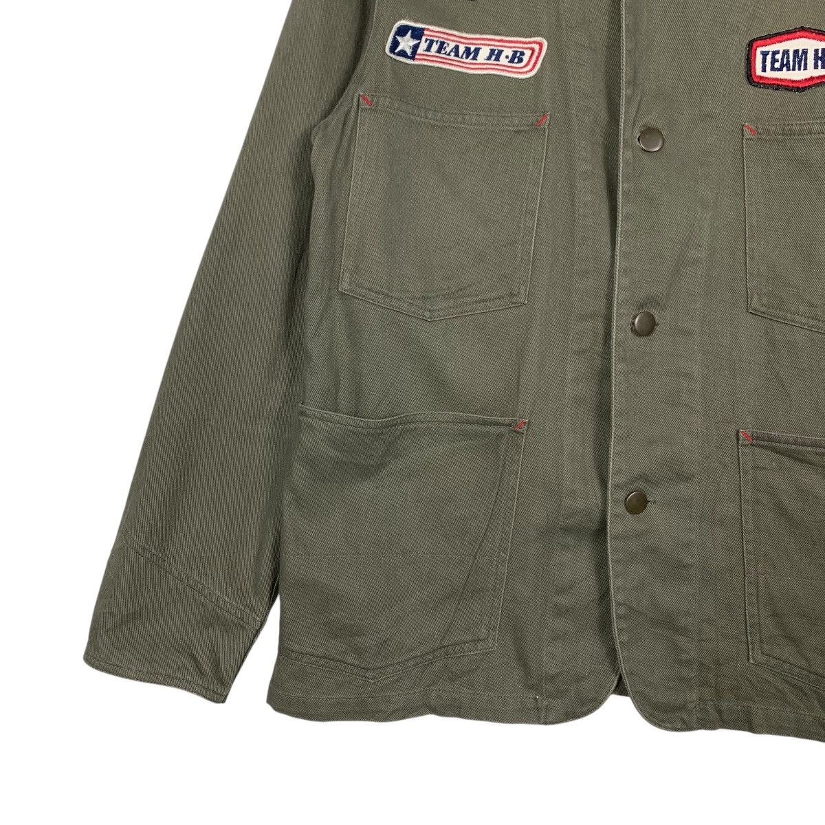 Japan Rags HEPBURN Olive Green Workwear Chore Jacket #2590-C117 Size US M / EU 48-50 / 2 - 3 Thumbnail