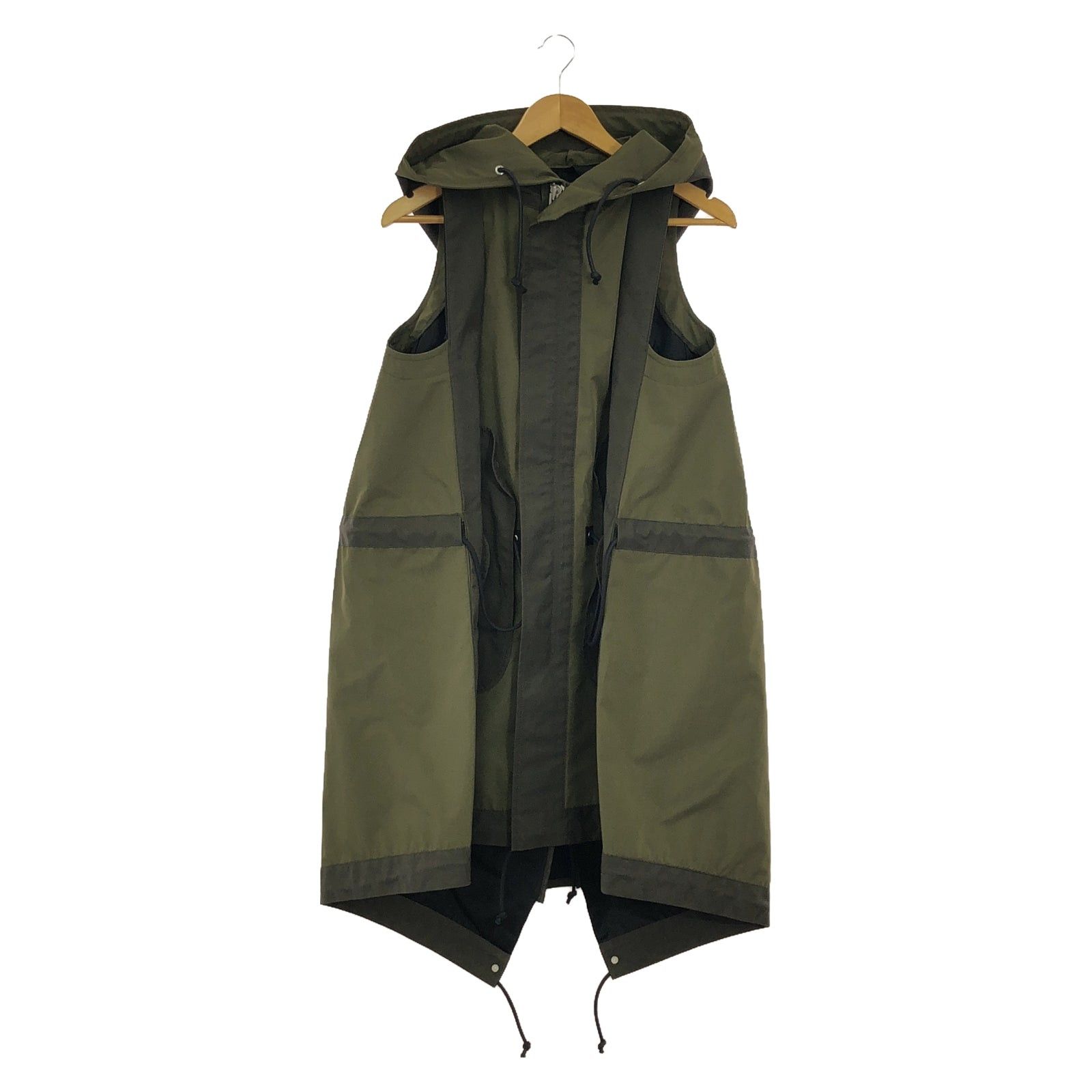 Sacai Sacai Jacket Nylon Khaki Green Size ONE SIZE - 1 Thumbnail