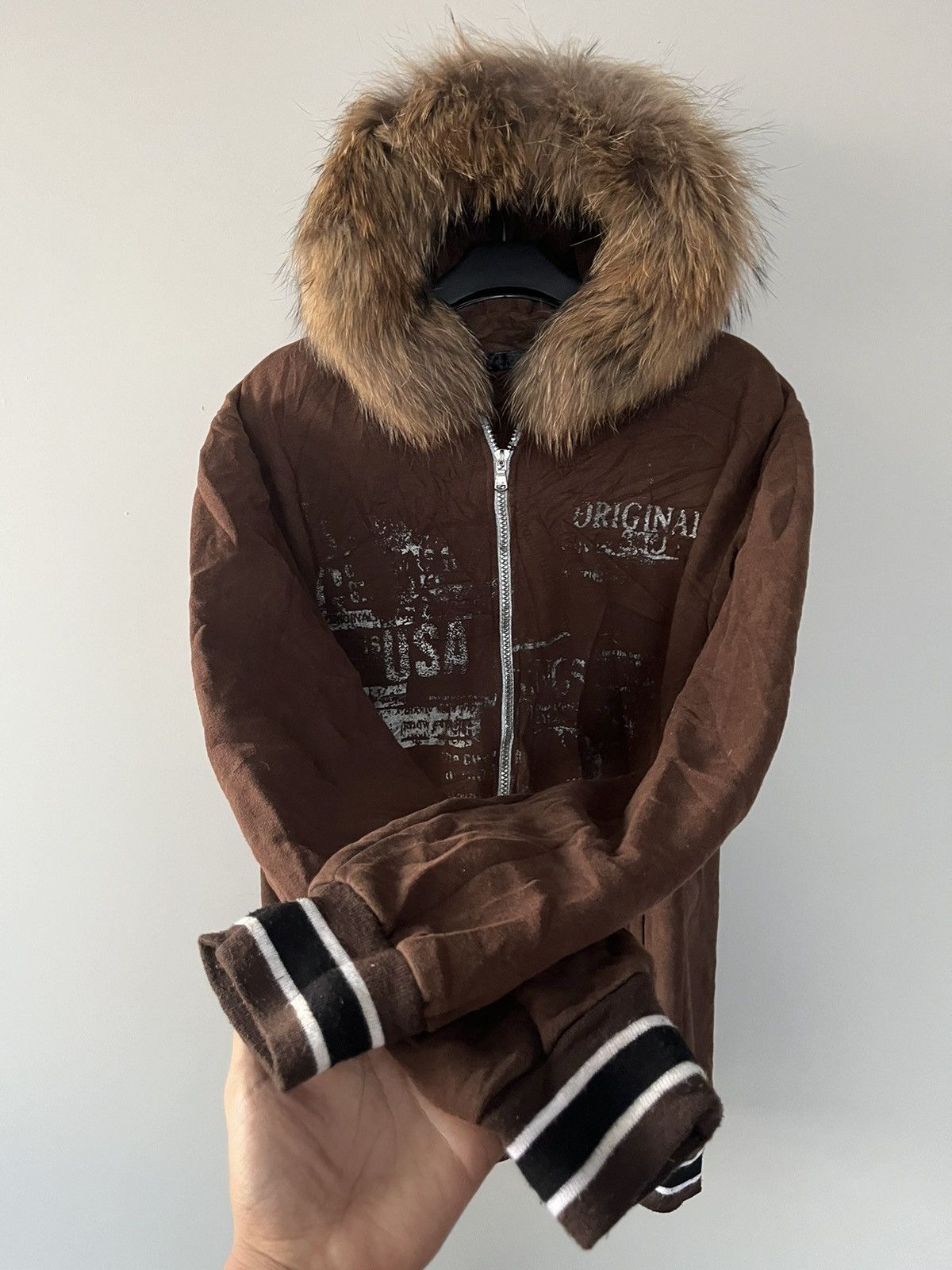 14th Addiction JAPANESE CBK POEM FUR HOODIE SEDITIONARIES GOTHIC PUNK STYLE Size US L / EU 52-54 / 3 - 6 Thumbnail