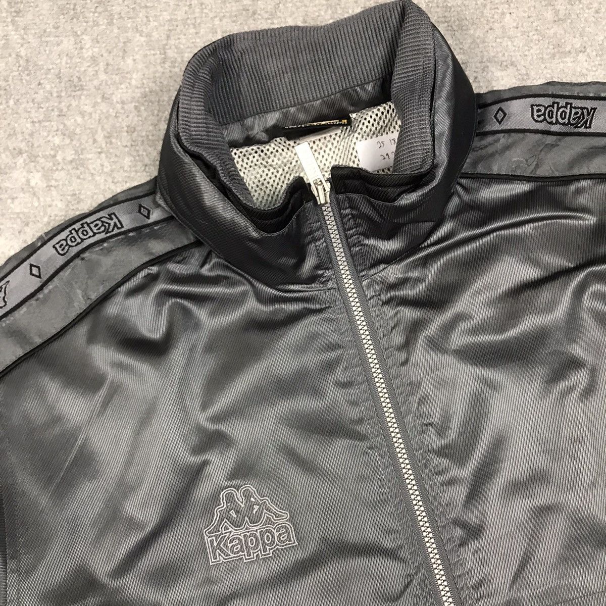 Kappa × Vintage 2000s Kappa Gray Zipper Light Jacket Size US L / EU 52-54 / 3 - 6 Thumbnail