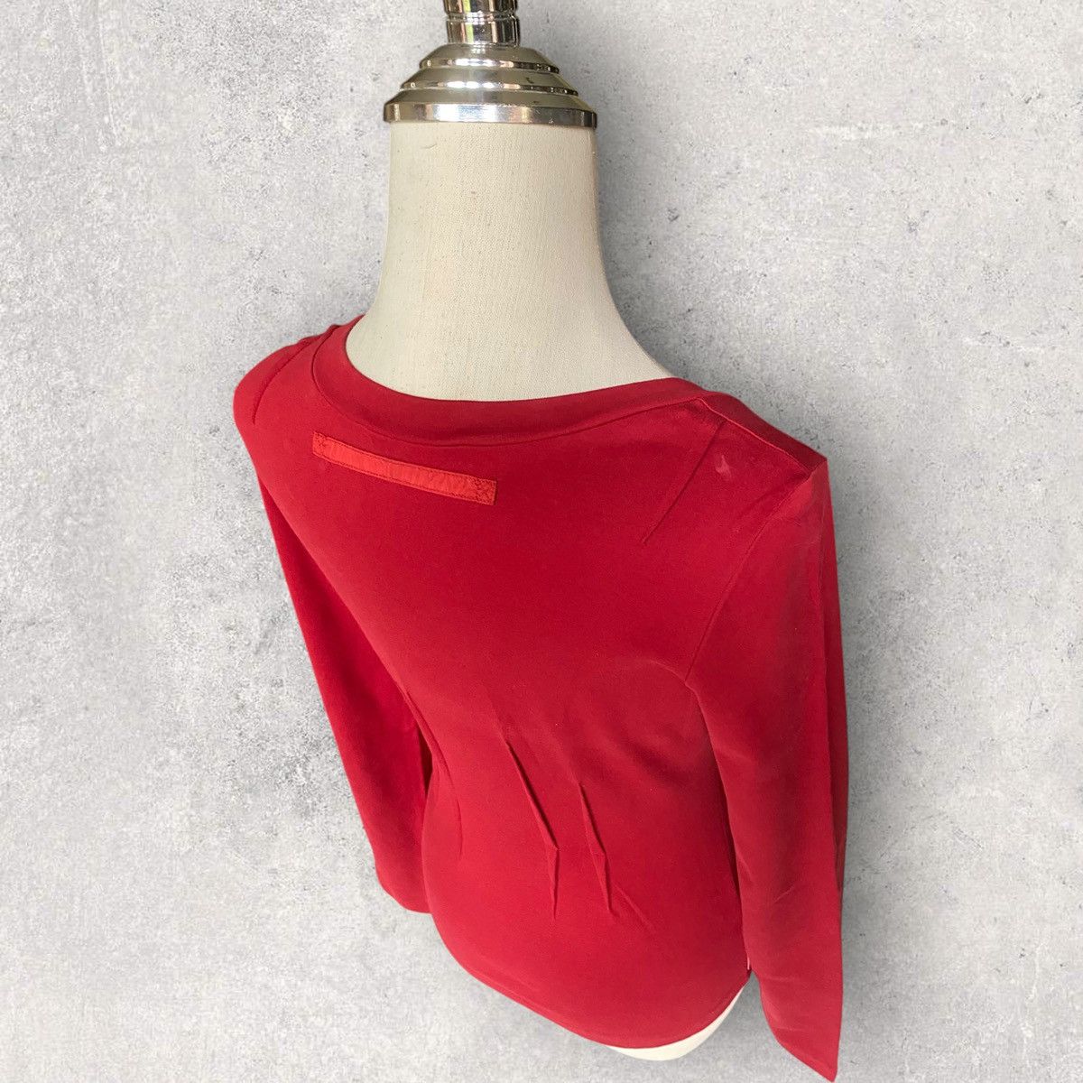 Prada Vintage 00’ Tech Stretch Dart Scoop Neck Blouse Size S / US 4 / IT 40 - 5 Thumbnail