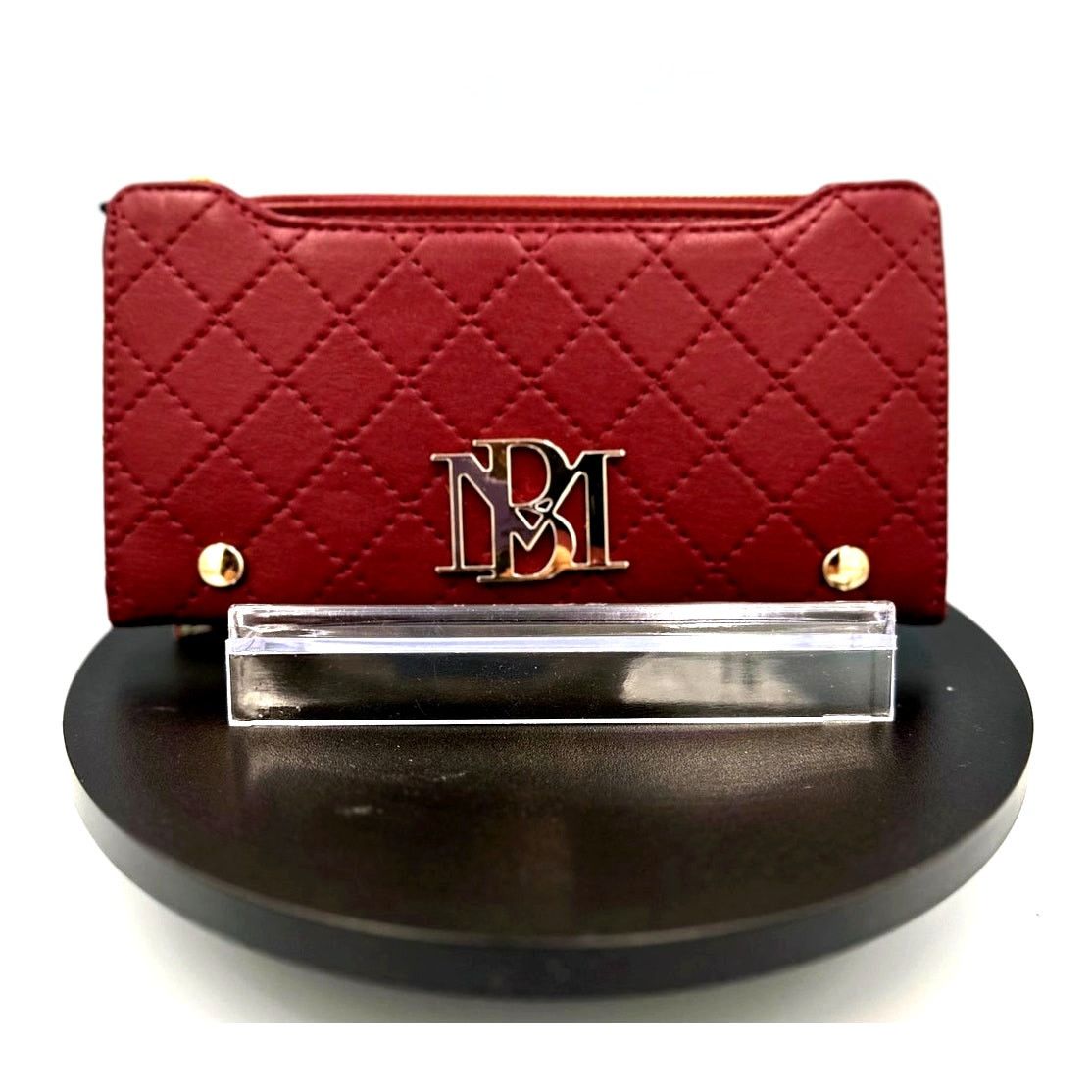 Badgley Mischka Badgley Mischka Quilted Long Wallet - Wine Size ONE SIZE - 3 Thumbnail