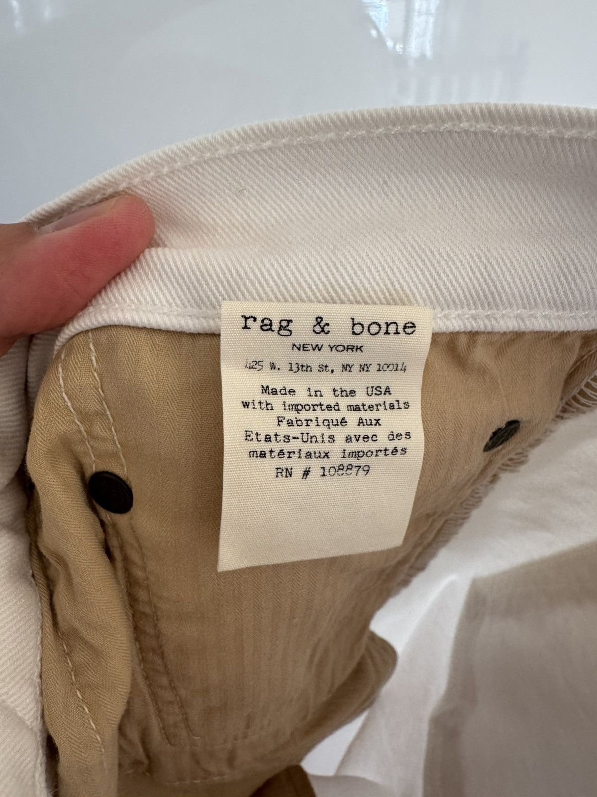 Rag & Bone Rag & Bone White Fit 2 Slim Jeans - White- 29 Size US 29 - 4 Thumbnail