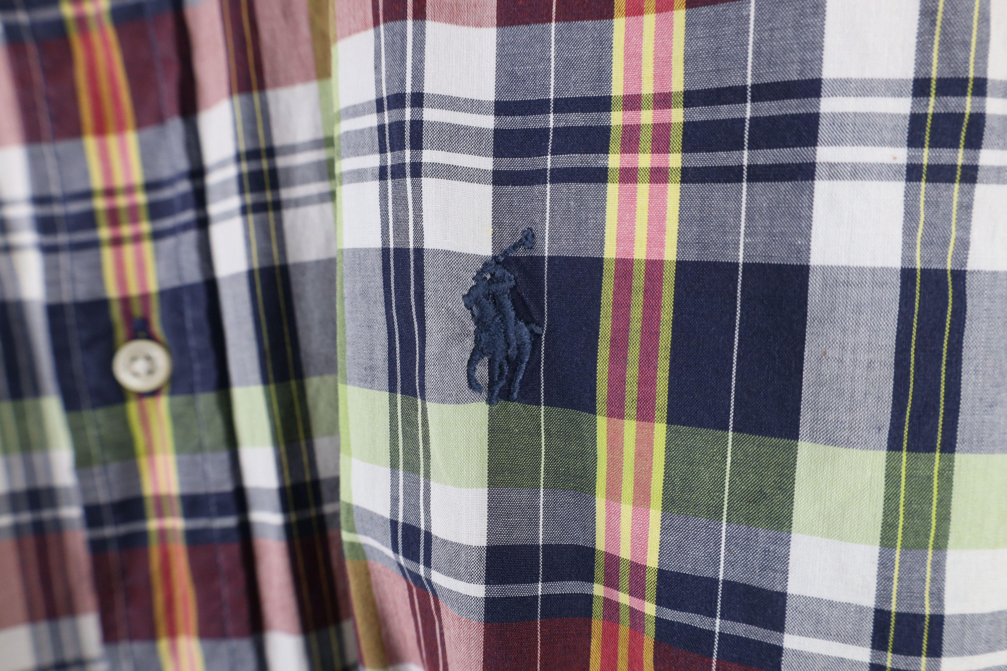 Ralph Lauren × Vintage Vintage 90s Ralph Lauren Plaid Collared Button Down Shirt Size US XL / EU 56 / 4 - 4 Thumbnail