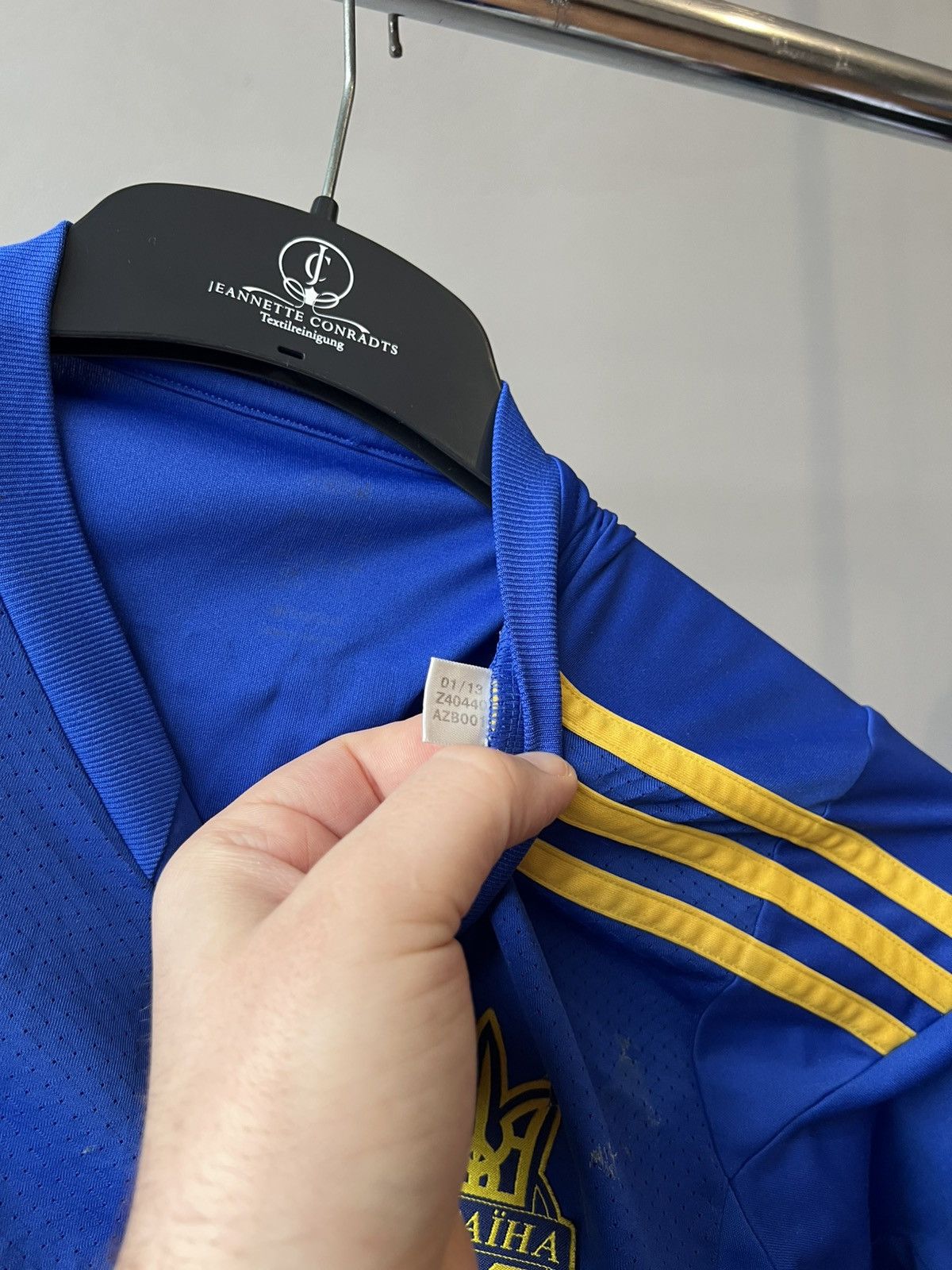 Adidas 2013/14 UKRAINE #6 PEKUR WOMEN WORLD CUP MATCH WORN JERSEY Size M / US 6-8 / IT 42-44 - 13 Thumbnail