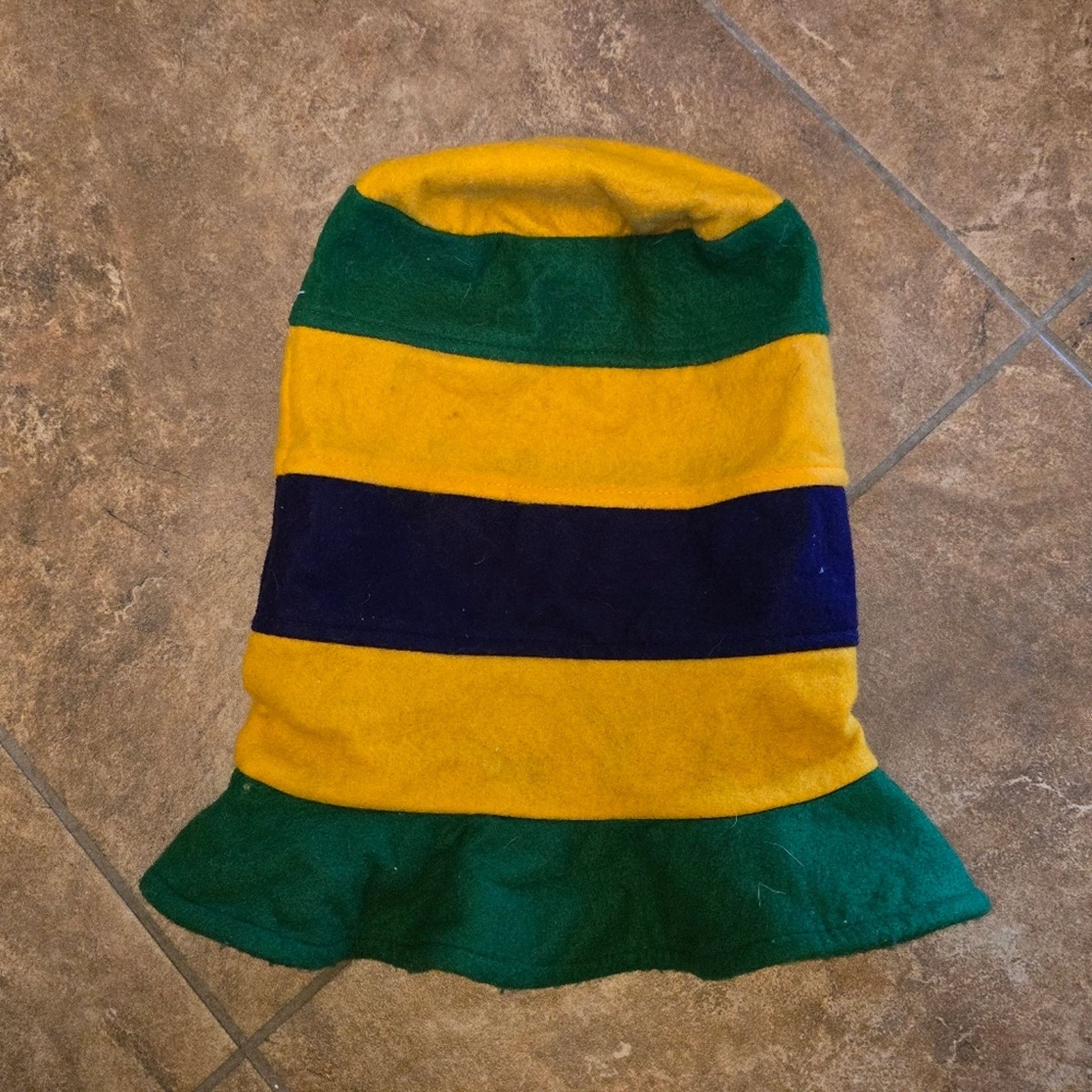 Other Multicolored Bold Striped Festive Tall Hat Size ONE SIZE - 1 Thumbnail