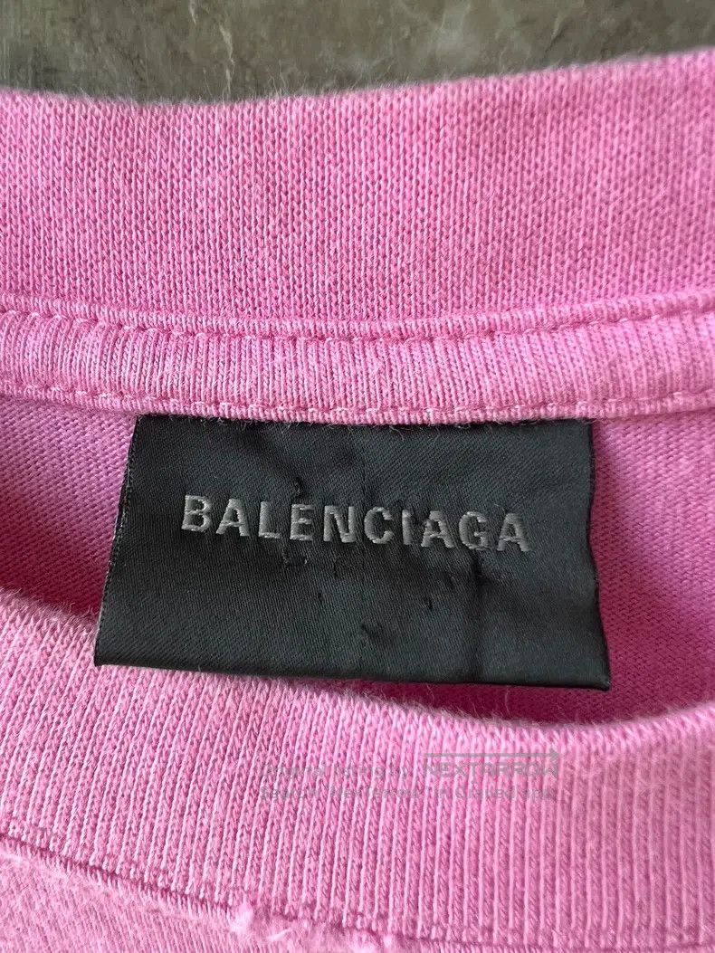 Balenciaga Balenciaga Splatter Pink Short Sleeve T-Shirt, Size M Size US M / EU 48-50 / 2 - 3 Thumbnail