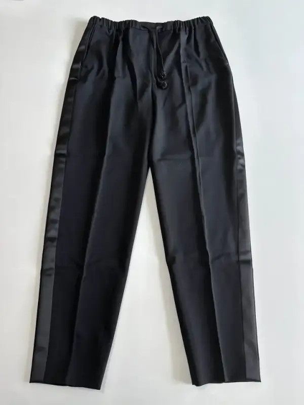 Max Mara Max Mara Casual Black Elastic Pants 0079 Size 42" / US 20 - 1 Thumbnail