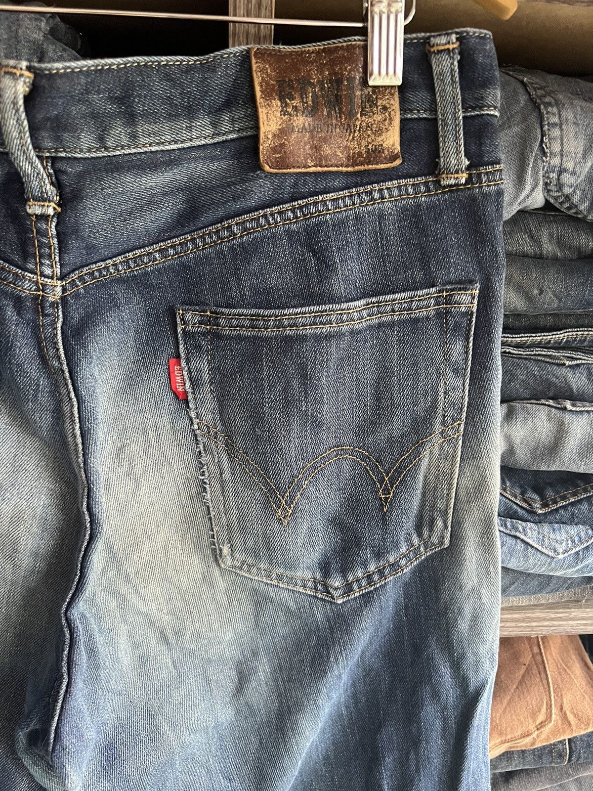 Edwin 🔥Made in Japan Edwin Distressed Denim Size US 35 - 16 Thumbnail