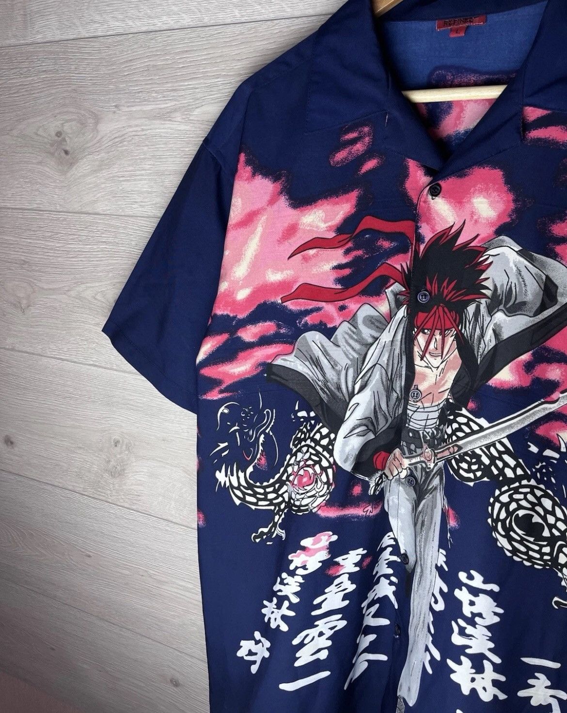 Other Vintage Mens Micro Z Anime AOP All Over Print Button Up Size US L / EU 52-54 / 3 - 5 Thumbnail