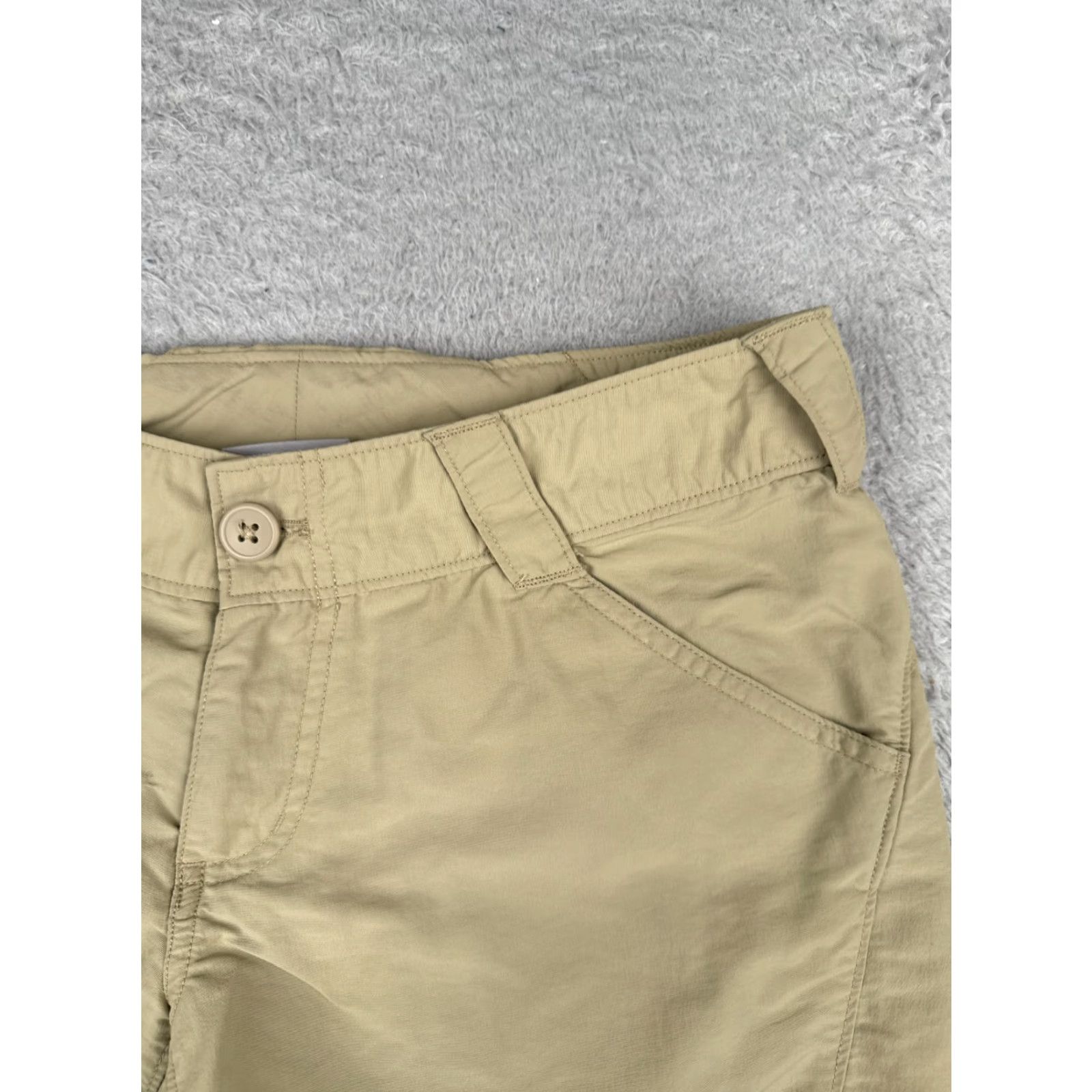 Vintage Columbia Shorts Women Small Beige PFG Coral Compass Chino Hiking Boating XL4452 Size 28" / US 6 / IT 42 - 5 Thumbnail