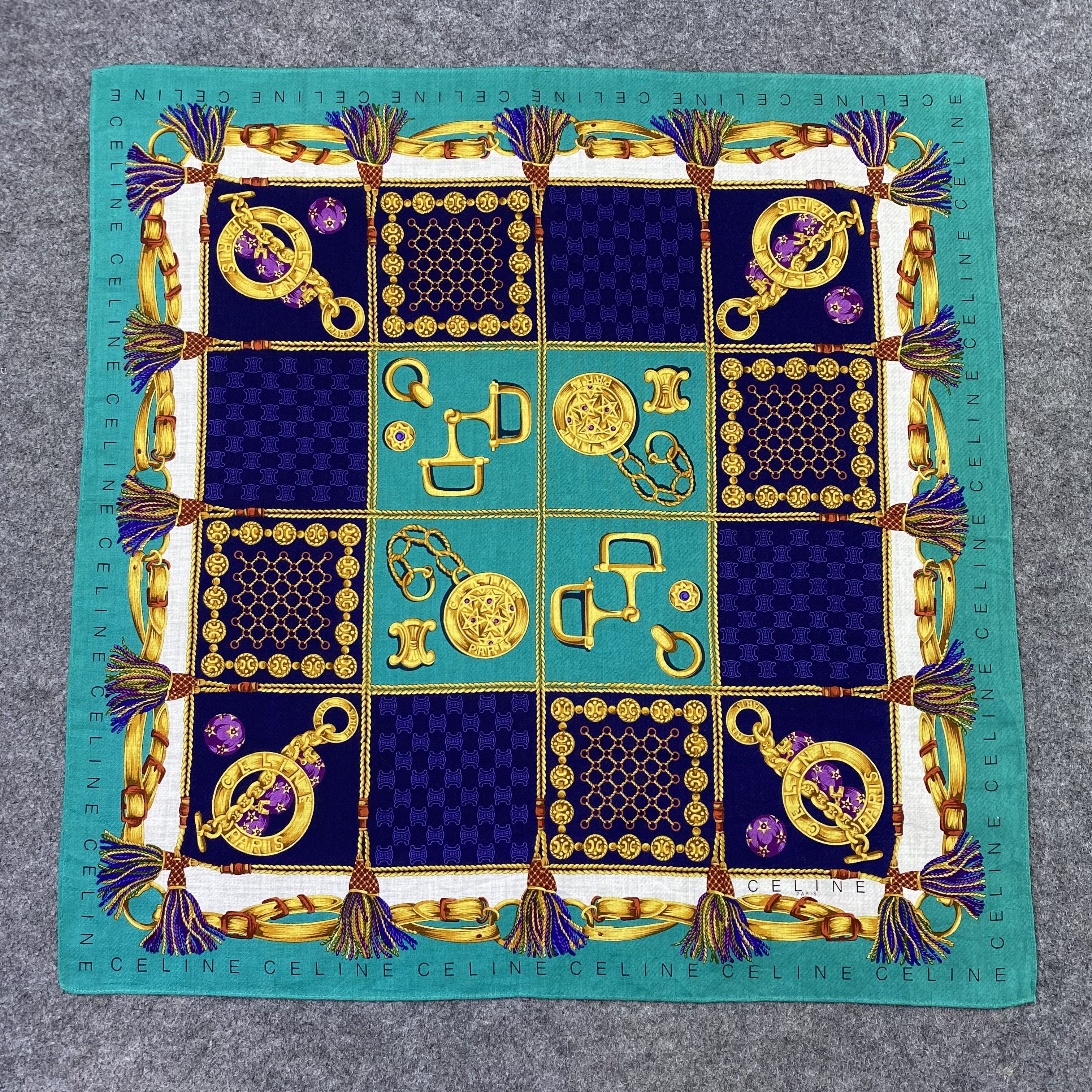 Celine Celine Handkerchief Neckerchief Bandana-B1732 Size ONE SIZE - 3 Thumbnail